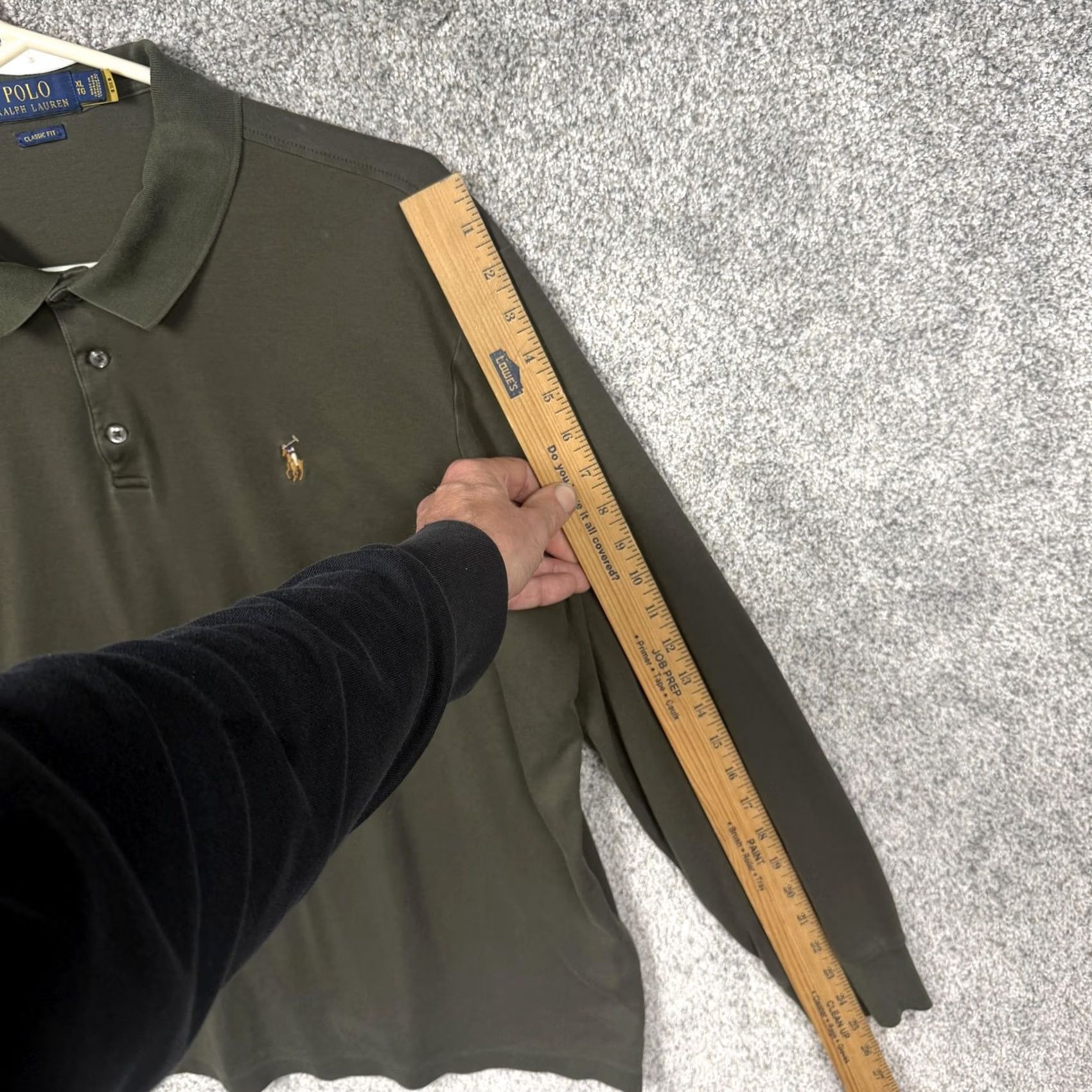 Polo Ralph Lauren Polo Ralph Lauren Polo Shirt Mens XL Green Classic Fit Long Sleeve Preppy Golf Size US XL / EU 56 / 4 - 3 Thumbnail