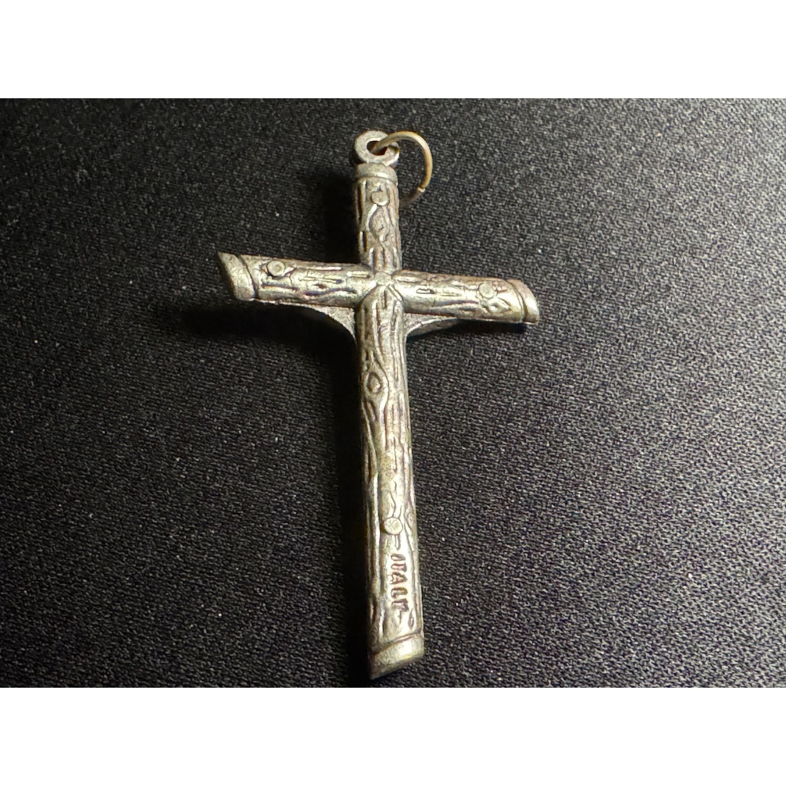 Other Vintage Silver Tone Crucifix INRI Pendant Size ONE SIZE - 4 Thumbnail
