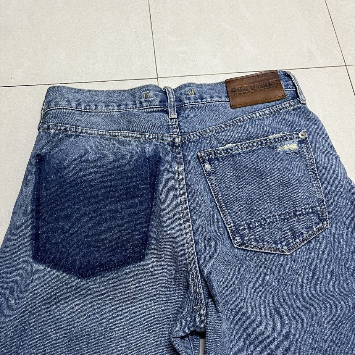 Hysteric Glamour × If Six Was Nine × Le Grande Bleu (L.G.B.) G.O.A Nimes Distressed Jeans Size 28" / US 6 / IT 42 - 13 Thumbnail