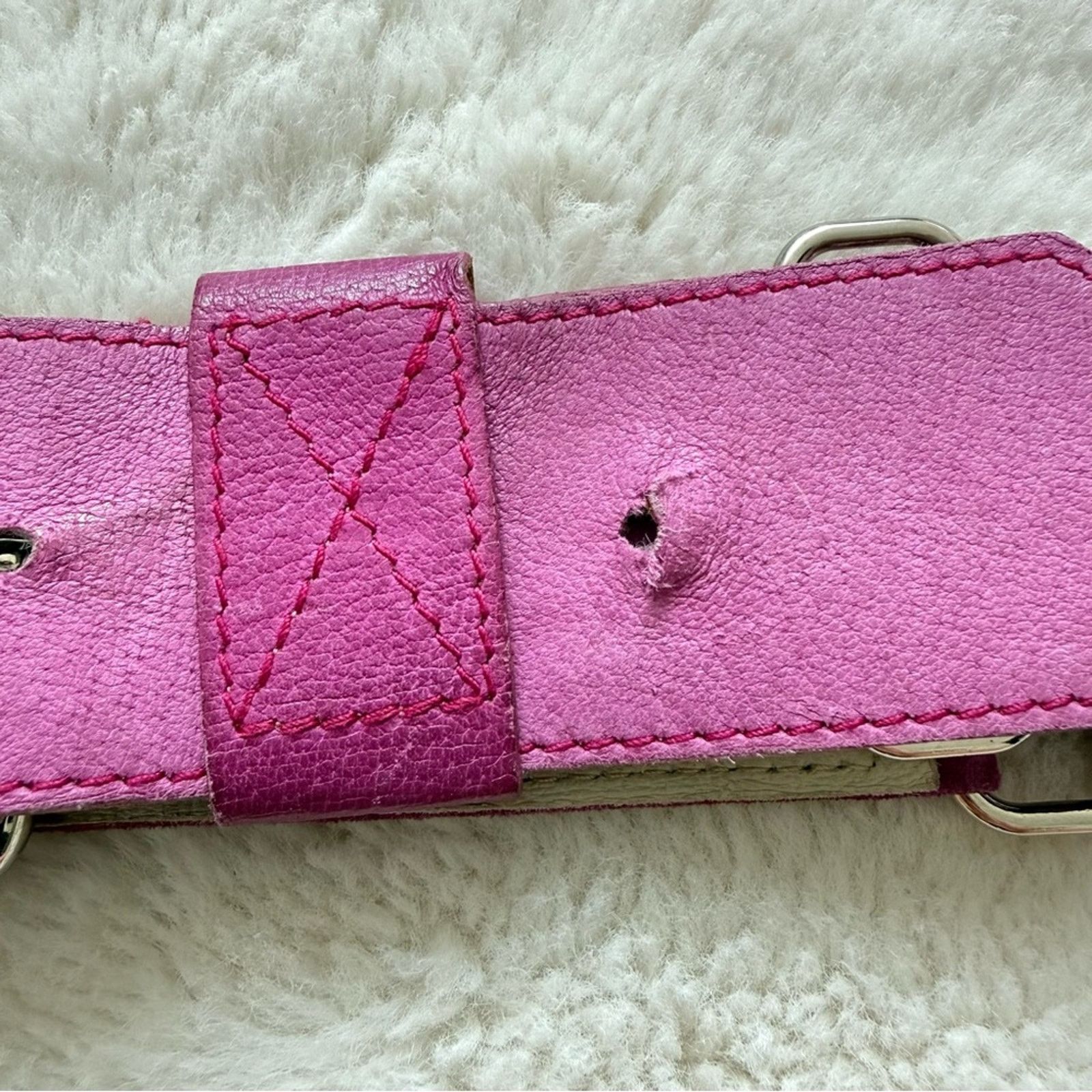 Other Lina Lee women pink suede belt size 90 cm Size ONE SIZE - 4 Thumbnail