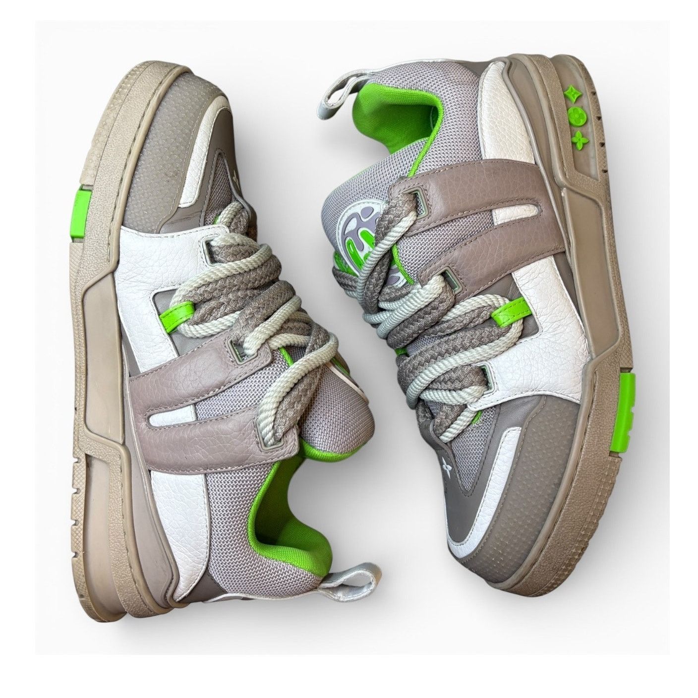 Louis Vuitton Louis Vuitton LV Skate Sneaker Grey Green | Size 7LV RUN BIG Size US 9 / EU 42 - 2 Thumbnail