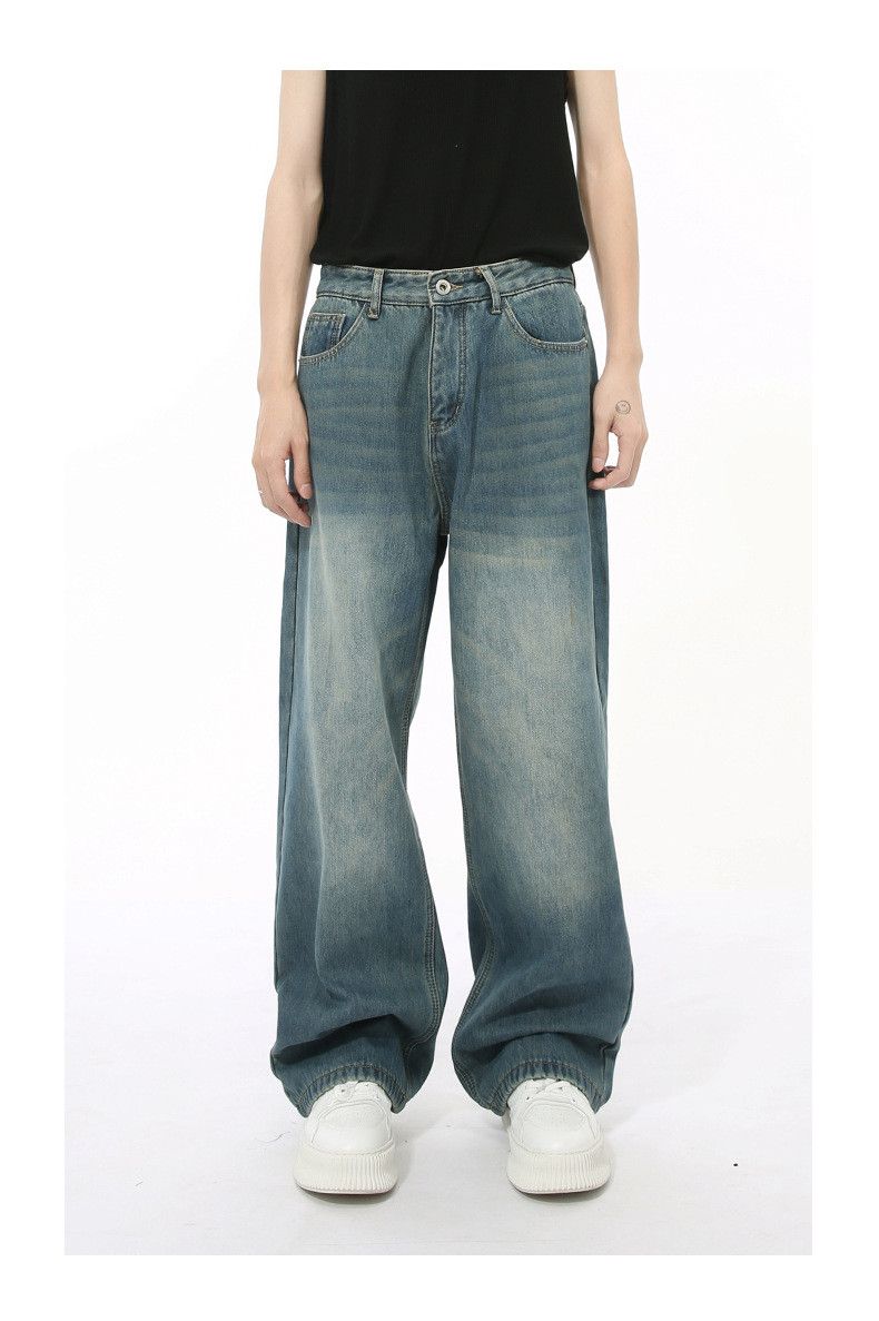 Japanese Brand Men's Japanese retro vibe style straight leg wide-leg jeans Size US 32 / EU 48 - 1 Thumbnail