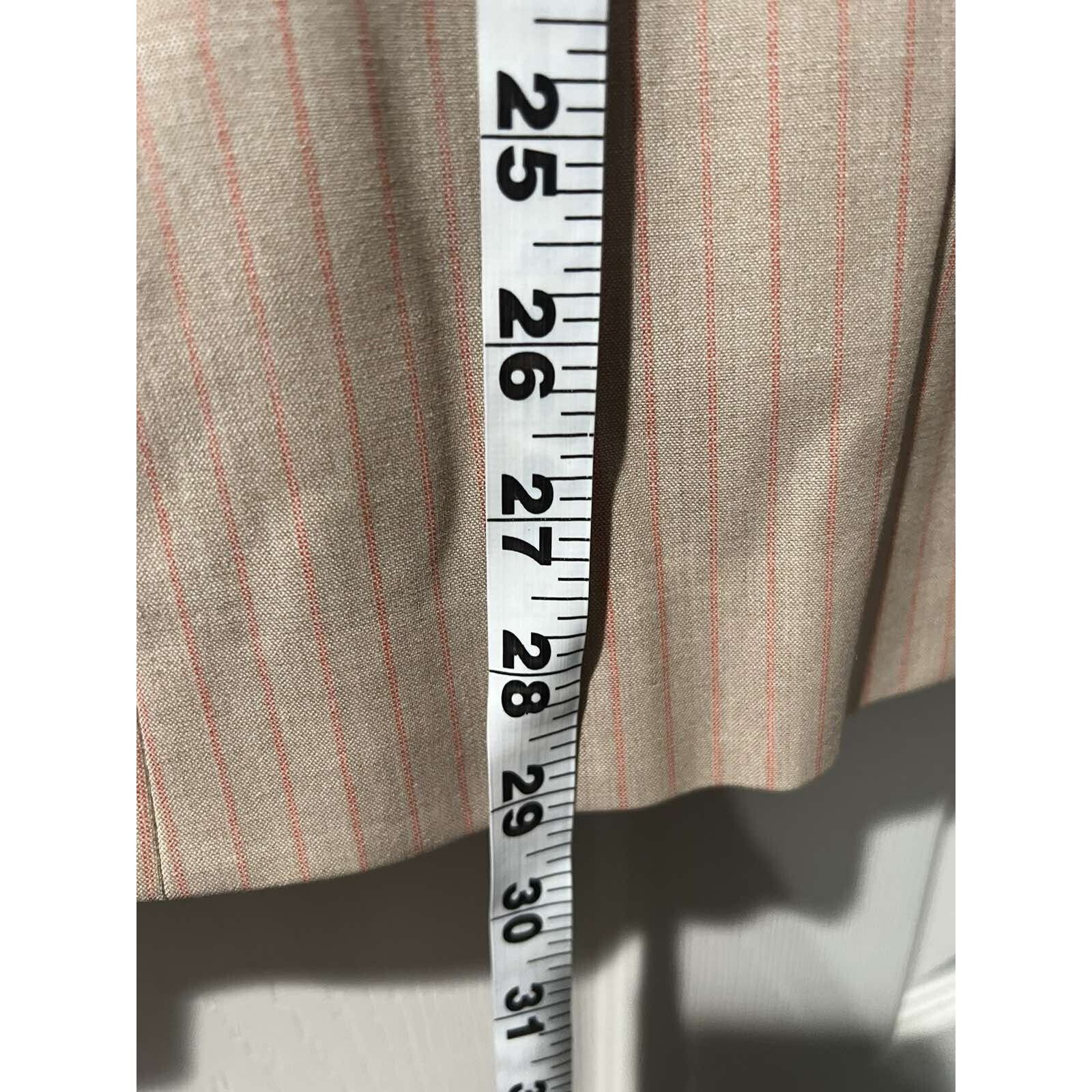 & Other Stories Lafayette 148 New York Tan Wool Suit Jacket Size 16 A001621 Size XL / US 12-14 / IT 48-50 - 6 Thumbnail