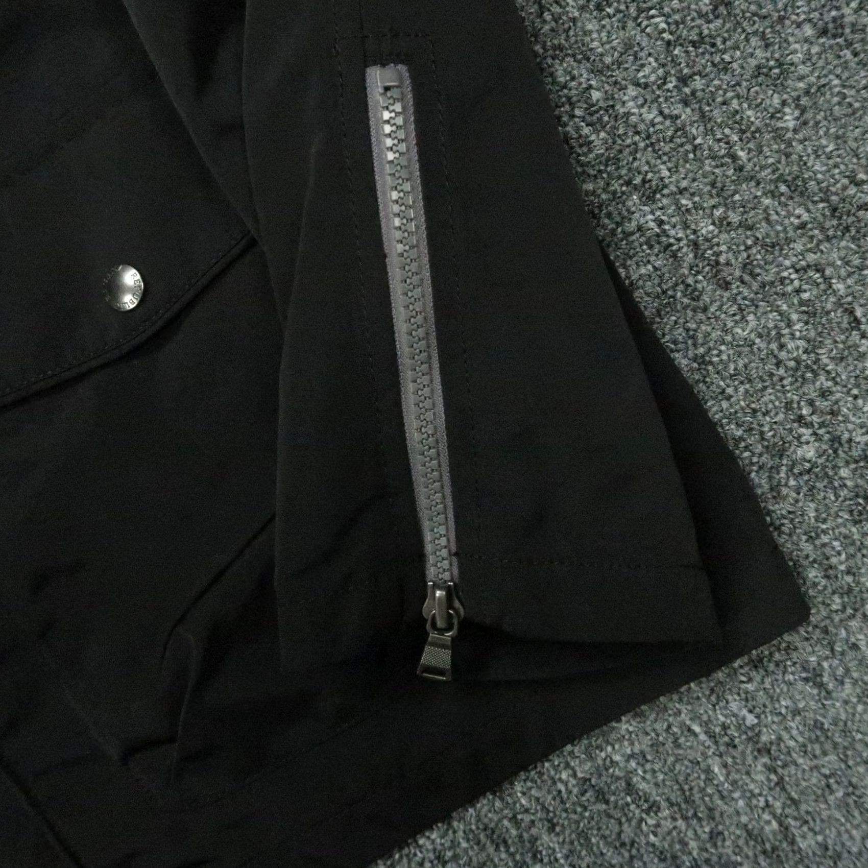 Banana Republic VINTAGE Banana Republic Jacket Mens L Black ST Nylon Moto Lined Full Zip Size US L / EU 52-54 / 3 - 5 Thumbnail