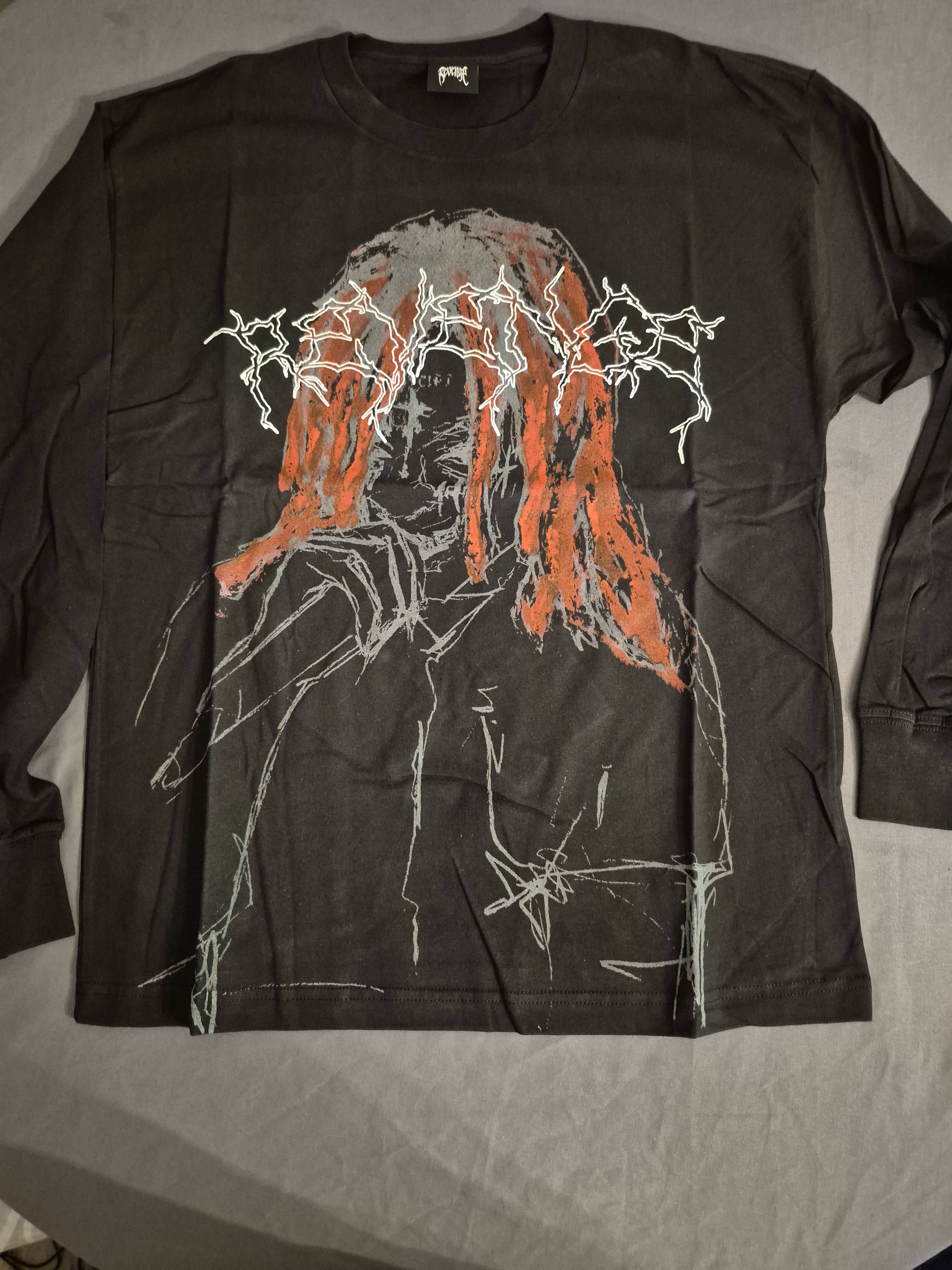 Revenge Revenge Long Sleeve Black Tee Shirt Size Large Size US L / EU 52-54 / 3 - 1 Thumbnail