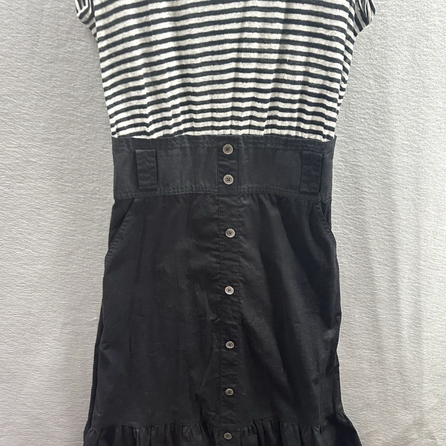 Veronica Beard VERONICA BEARD Dress Maxi Shirt Womens S Linen Blend Stripe 90s Casual Size 28" / US 6 / IT 42 - 4 Thumbnail