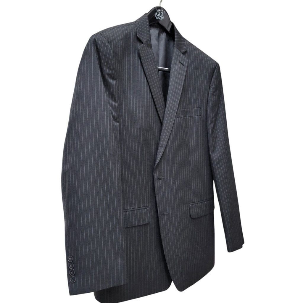 Calvin Klein Calvin Klein Polyester Rayon Pinstripe Suit Jacket 42R Men's Size 42R - 2 Thumbnail