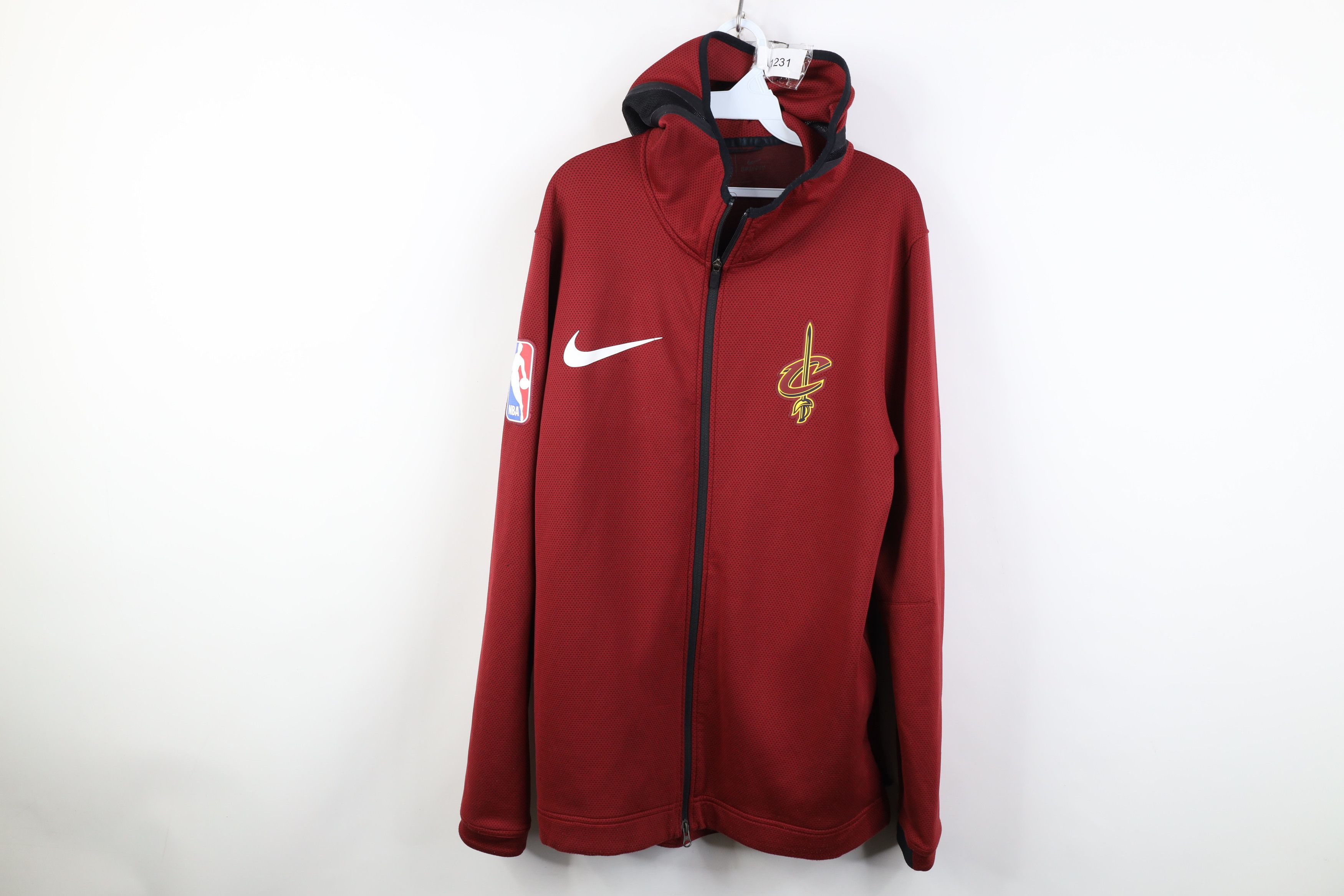 Nike Nike NBA Cavaliers Basketball Showtime Full Zip Hoodie Red Size US L / EU 52-54 / 3 - 1 Thumbnail