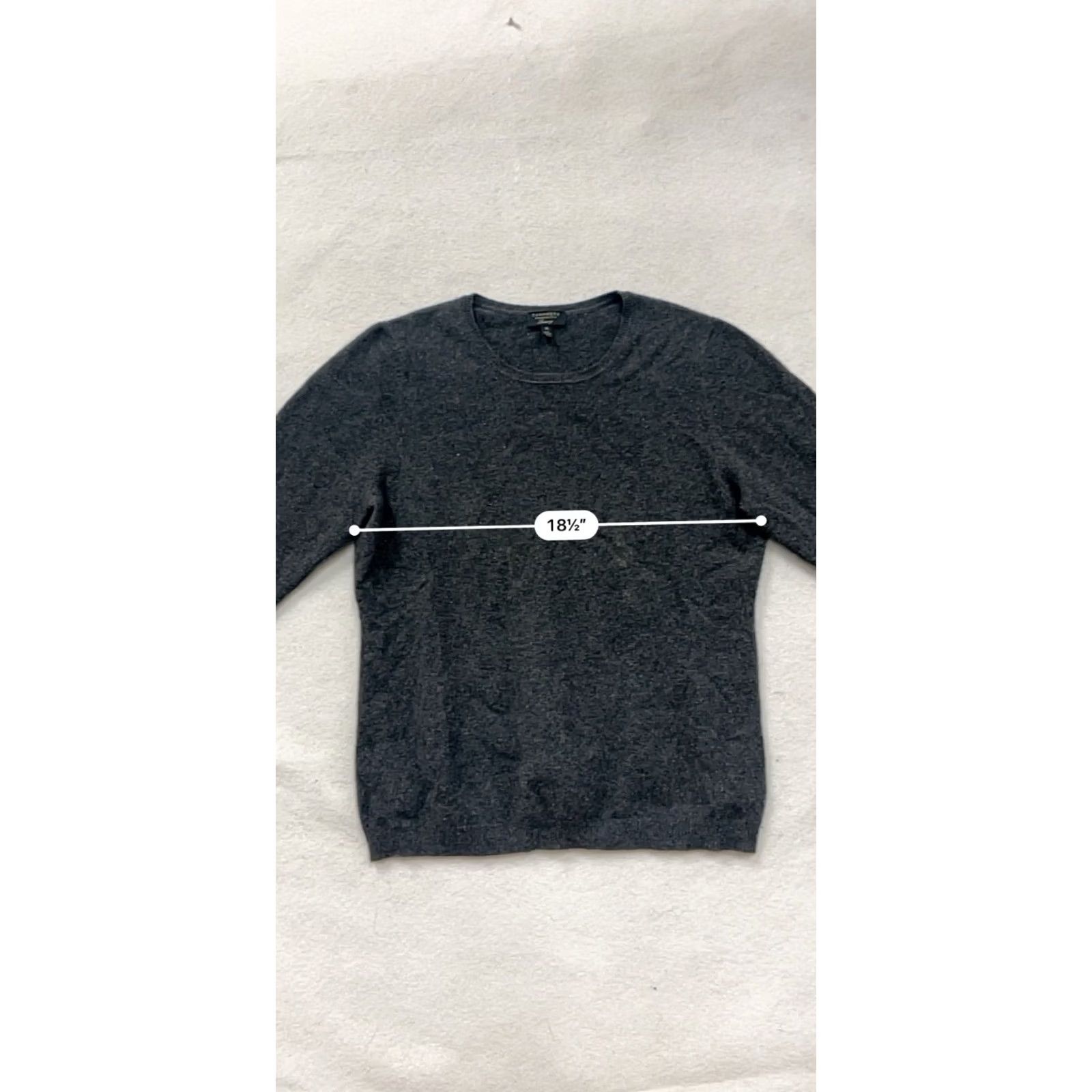 Charter Club Charter Club Womens XL Luxury Cashmere Gray Crewneck Sweater Size XL / US 12-14 / IT 48-50 - 8 Thumbnail