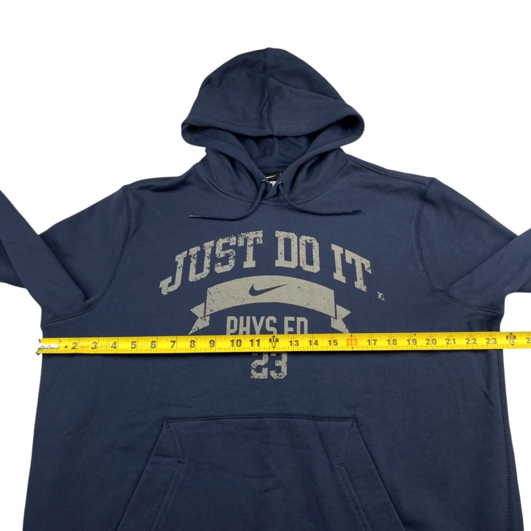 Nike Nike Mens Just Do It Phys Ed Pullover Hoodie Navy Blue Large Size US L / EU 52-54 / 3 - 6 Thumbnail
