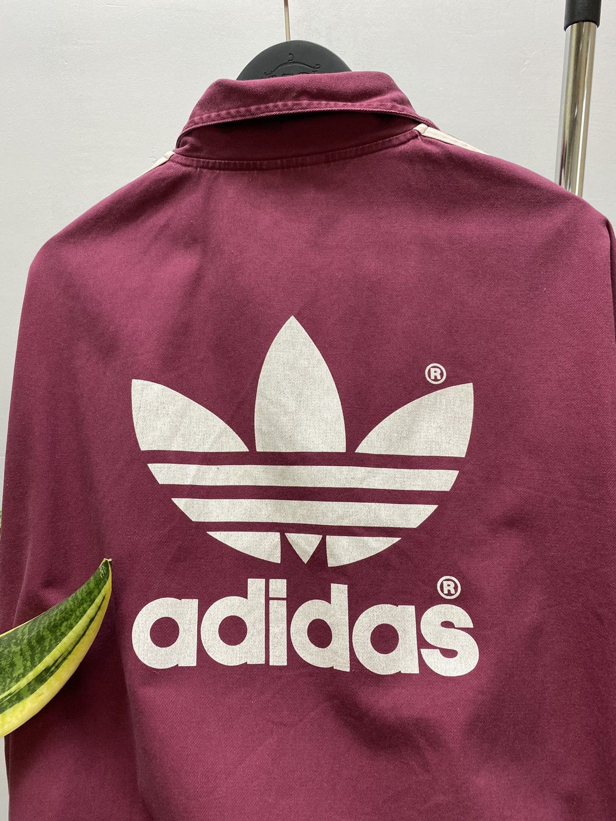 Adidas × Vintage Vintage Adidas Jacket Baggy Big Logo Cotton Y2K 80s Size US L / EU 52-54 / 3 - 21 Thumbnail
