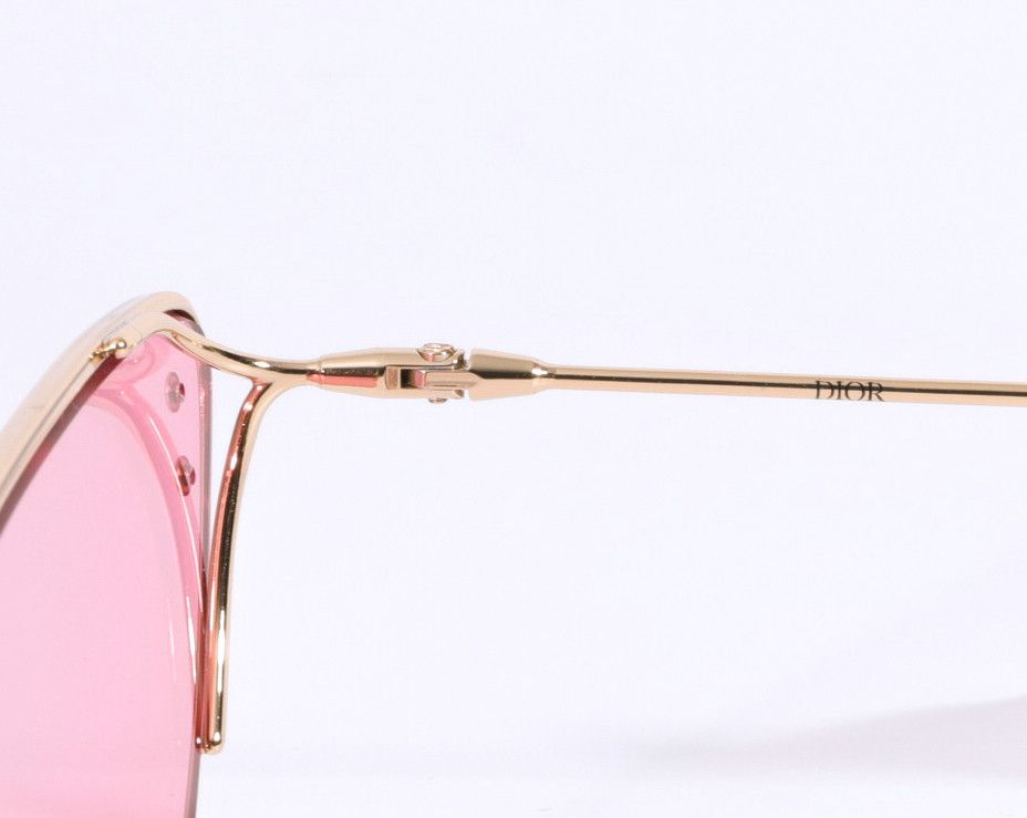 Dior NEW $490 DIOR MissDior CatEye Gold Sunglasses Pink B1U B0N0 Size ONE SIZE - 8 Thumbnail