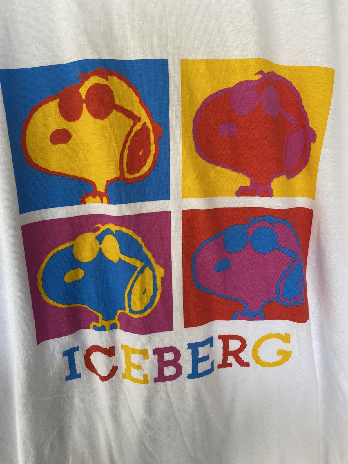 Iceberg × Peanuts 90s Ice Berg X Peanut Andy warhol portrait tee Size US L / EU 52-54 / 3 - 4 Thumbnail