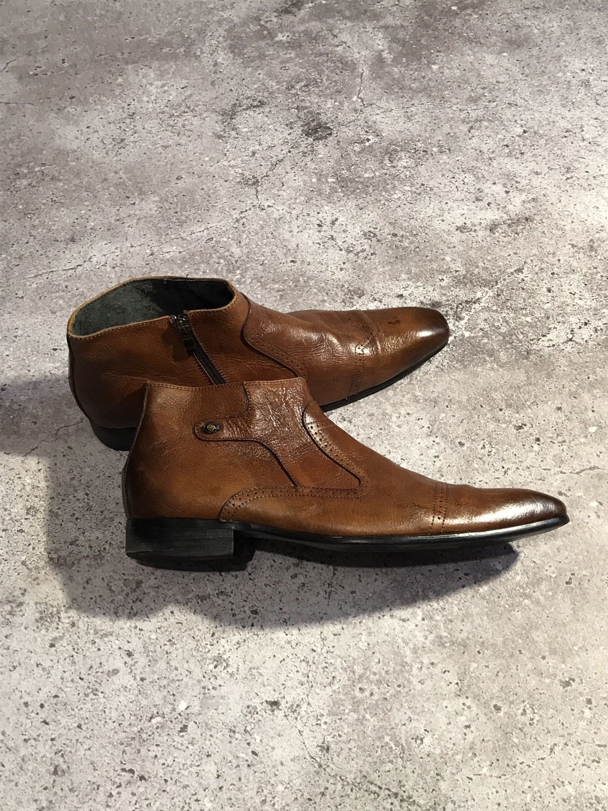 Giorgio Armani × Vintage Vintage Giorgio Armani Leather Boots – Classic Italian 9,5 Size US 9 / EU 42 - 2 Thumbnail