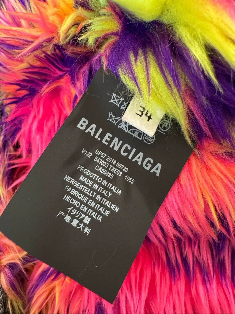 Balenciaga size 34 Fur coat
