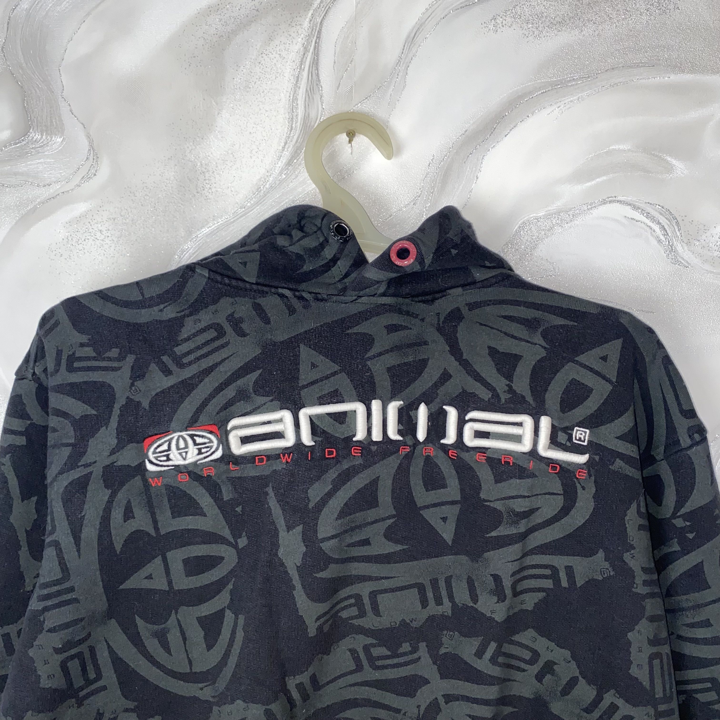 Vintage Animal Worldwide Freeride Hoodie Mens XL Vintage Y2K Size US XL / EU 56 / 4 - 4 Thumbnail