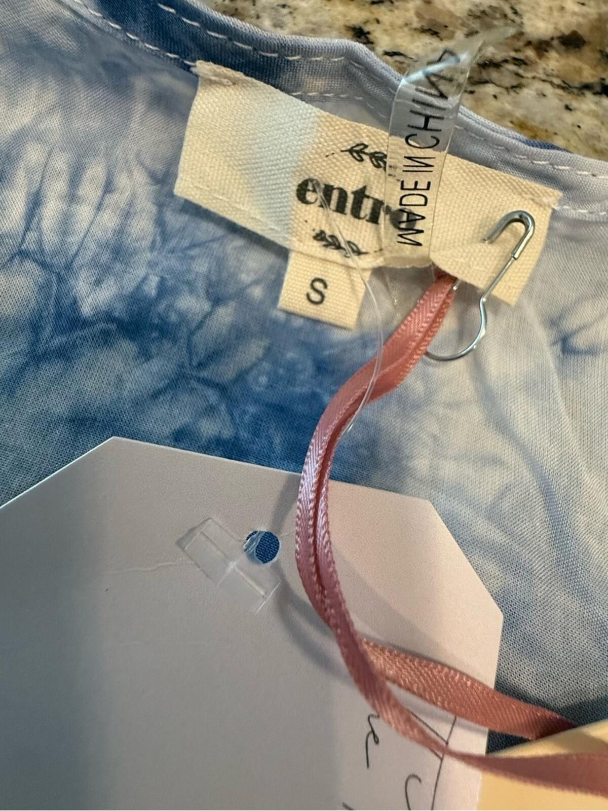 Other Entro blue white tie dye tank top pockets racer back SZ SM Size S / US 4 / IT 40 - 6 Thumbnail