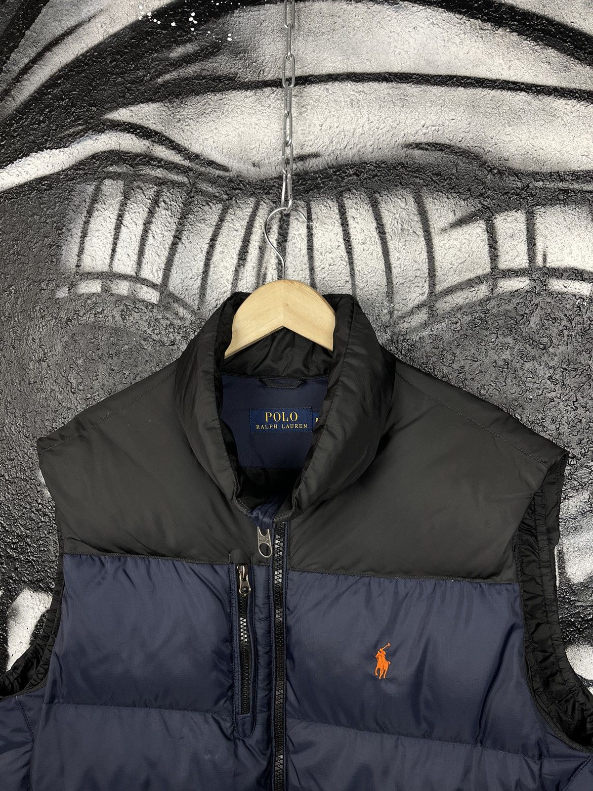 Polo Ralph Lauren Polo Ralph Lauren Navy Blue And Black Full Zip Down Vest Men’s Size XL Size US XL / EU 56 / 4 - 3 Thumbnail