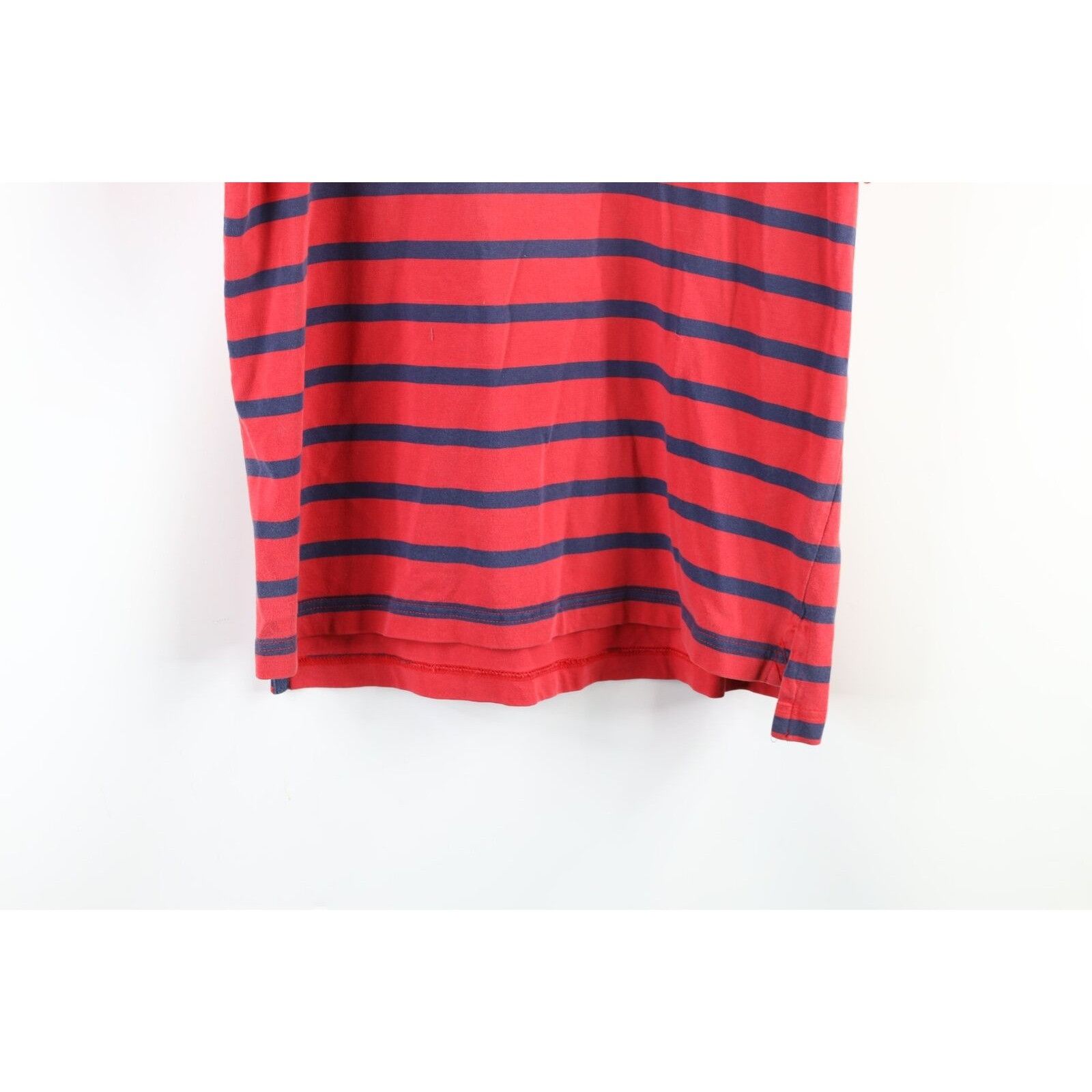 Eddie Bauer × Vintage Vintage 90s Eddie Bauer Faded Striped Henley T-Shirt Size US M / EU 48-50 / 2 - 3 Thumbnail