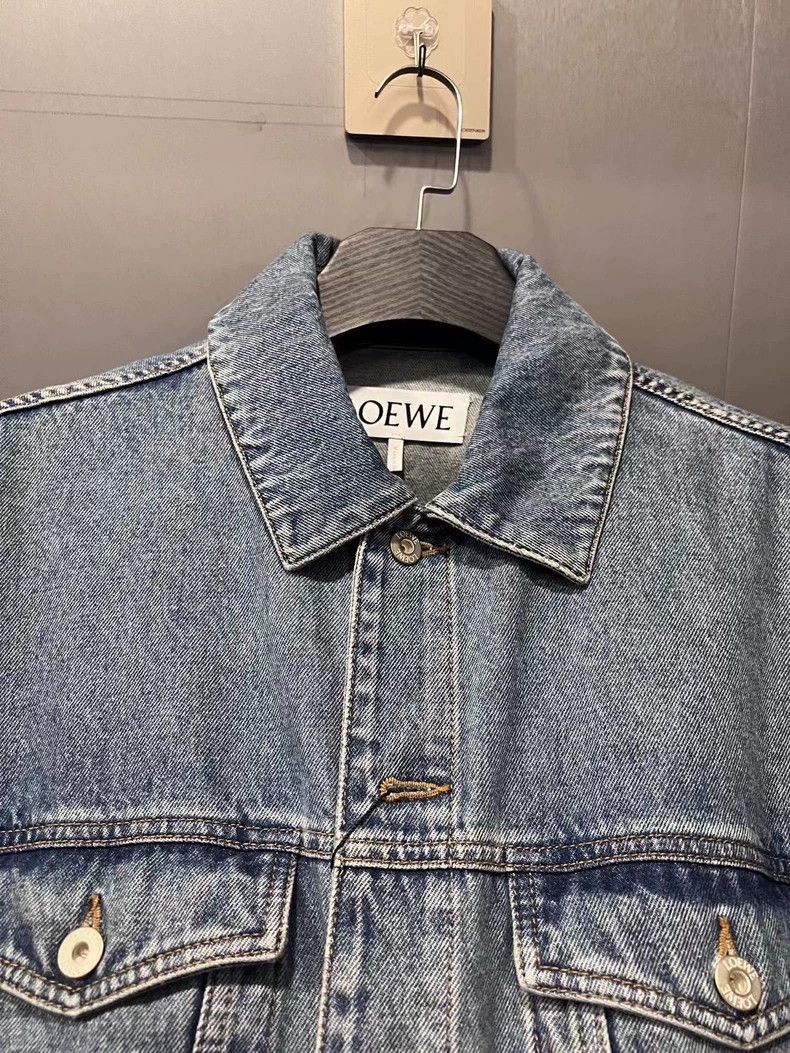 Loewe LOEWE Embroidered Logo denim jacket Size XL / US 12-14 / IT 48-50 - 2 Thumbnail