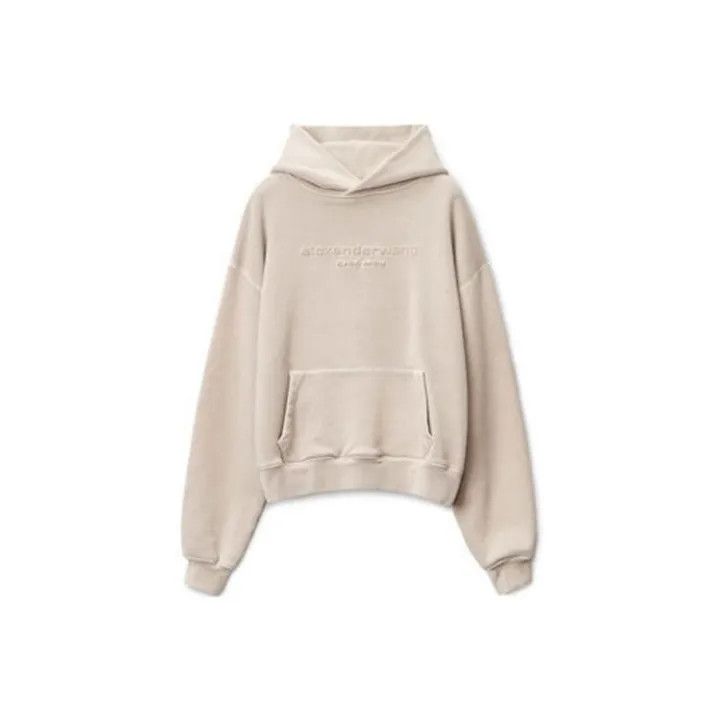 Alexander Wang Alexander Wang Beige Hooded Sweatshirt for All 0079 Size S / US 4 / IT 40 - 1 Thumbnail