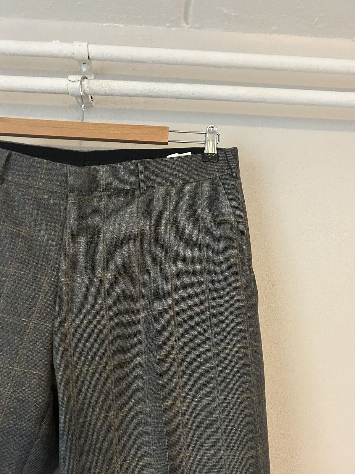 Valentino AW2008 Checkered Gray Wool Pants Size US 36 / EU 52 - 6 Thumbnail