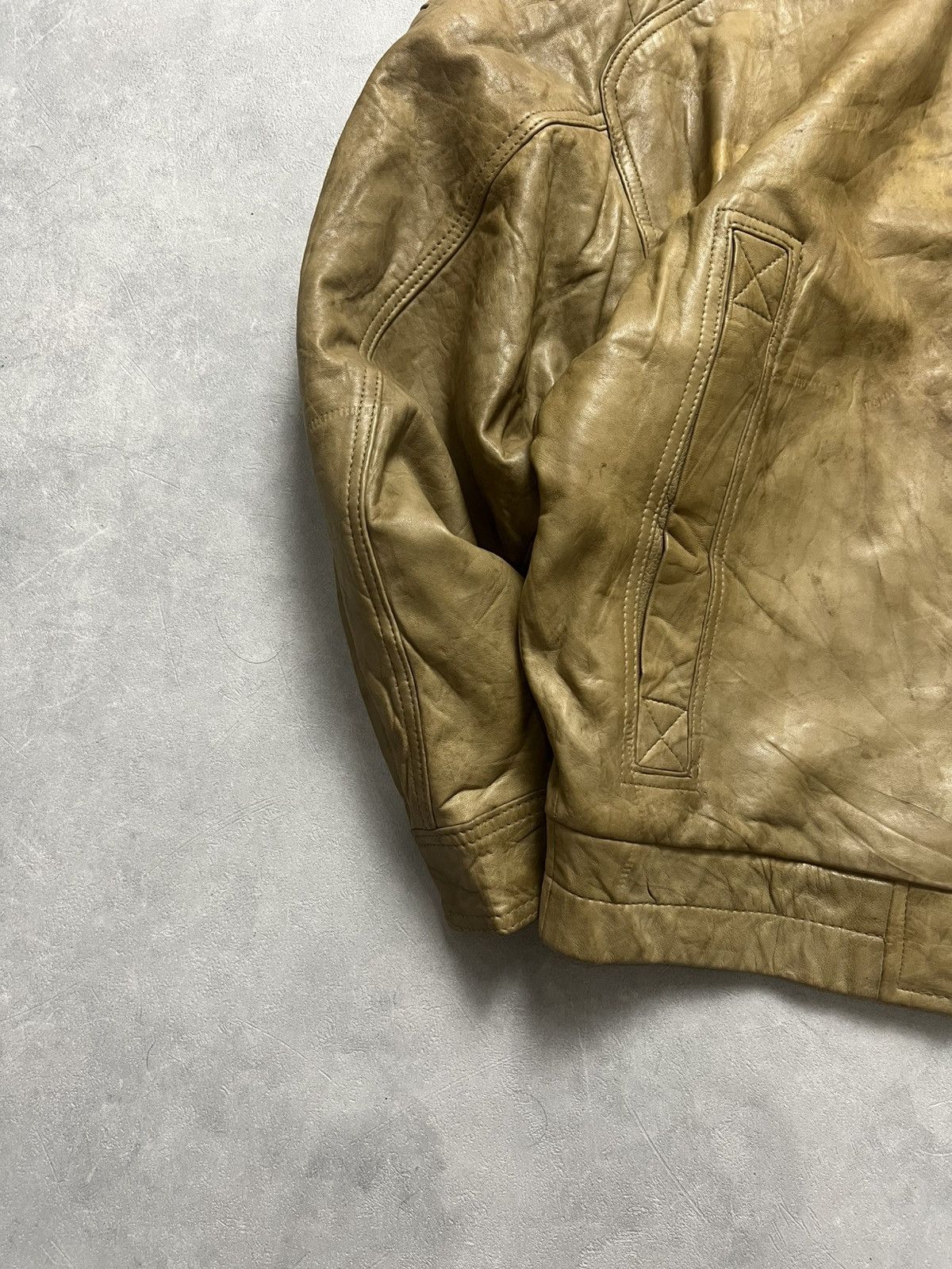Genuine Leather Expedition by Robert Comstock Bomber Leather Jacket Size US L / EU 52-54 / 3 - 5 Thumbnail