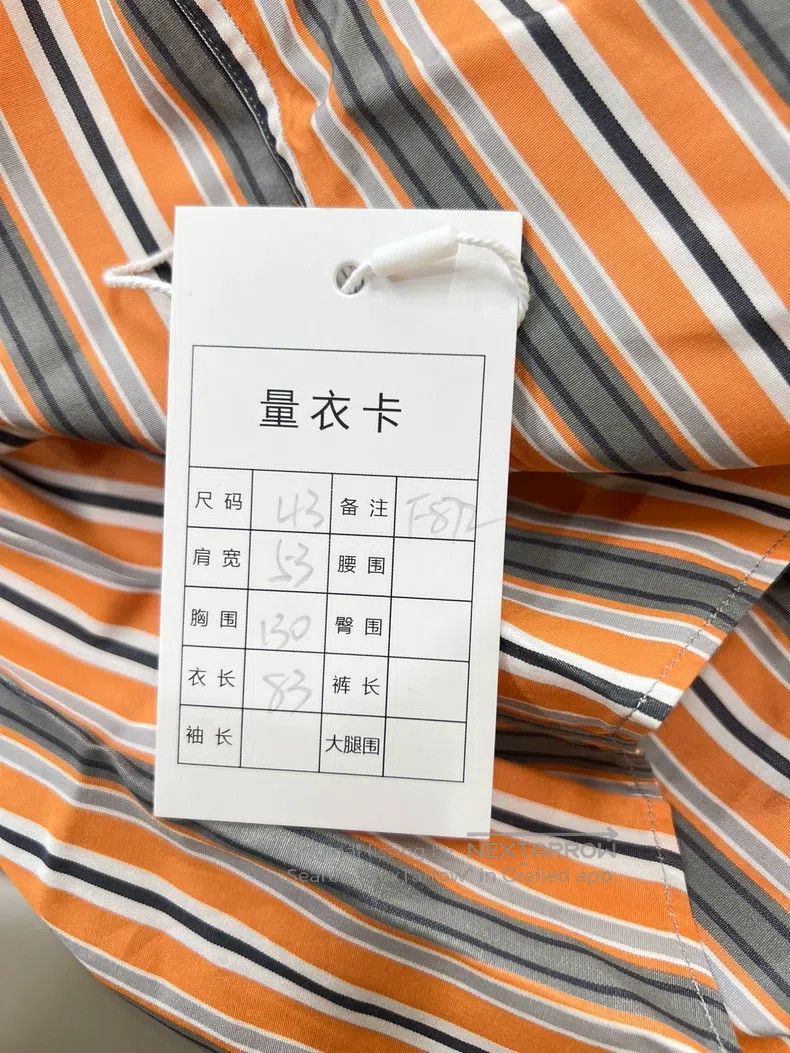 Hermes Hermes size 43 Striped double pocket shirt Size US XS / EU 42 / 0 - 5 Thumbnail