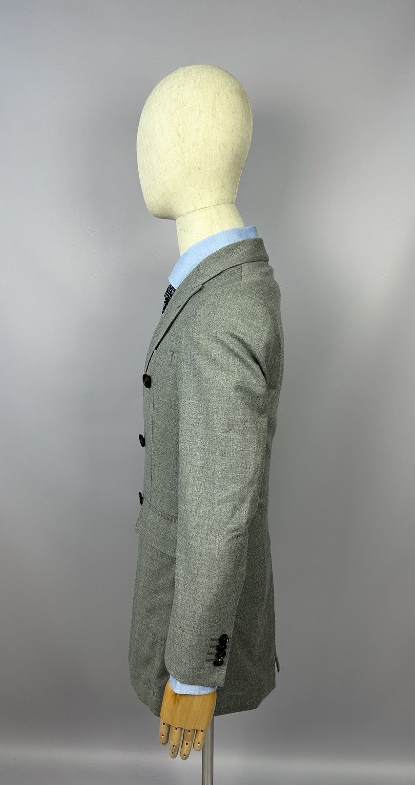 Designer × Paoloni Paoloni Quarantotto Double Breasted Wool Unlined Blazer EU46 Size 36R - 7 Thumbnail