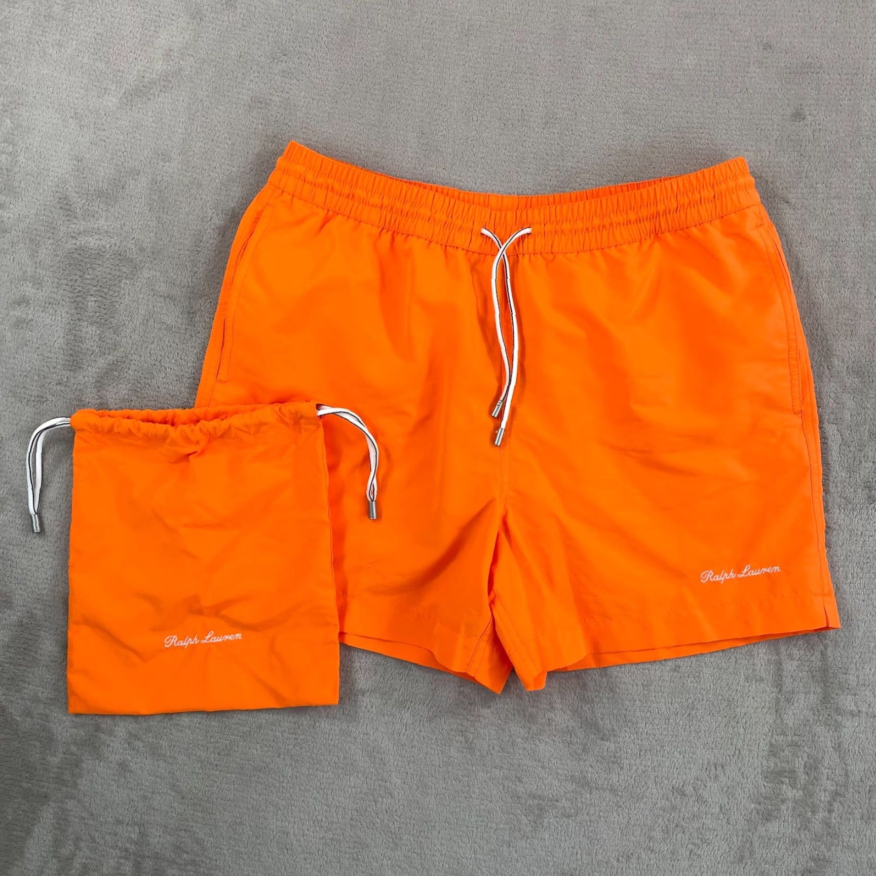 Ralph Lauren Purple Label Polo Ralph Lauren Purple Label Amalfi Swim Trunks Men Medium Orange Pop NWT 95 Size US M / EU 48-50 / 2 - 4 Thumbnail
