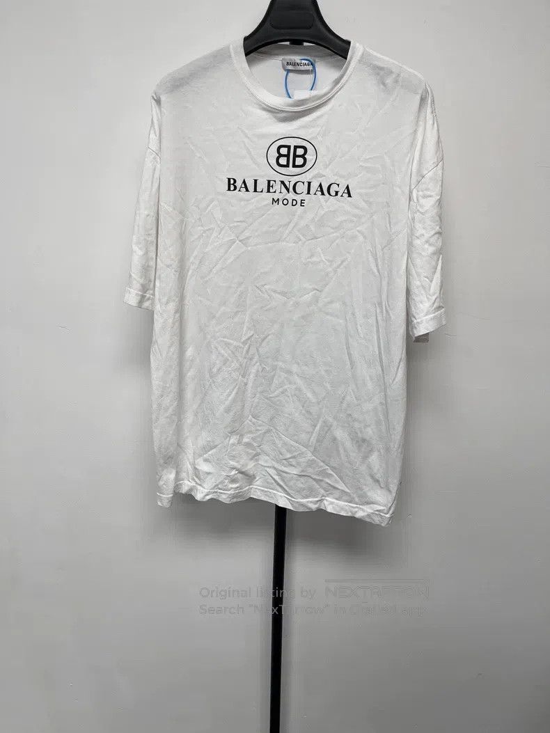 Balenciaga Balenciaga Logo printed round neck short-sleeve T-shirt, r Size US S / EU 44-46 / 1 - 1 Thumbnail