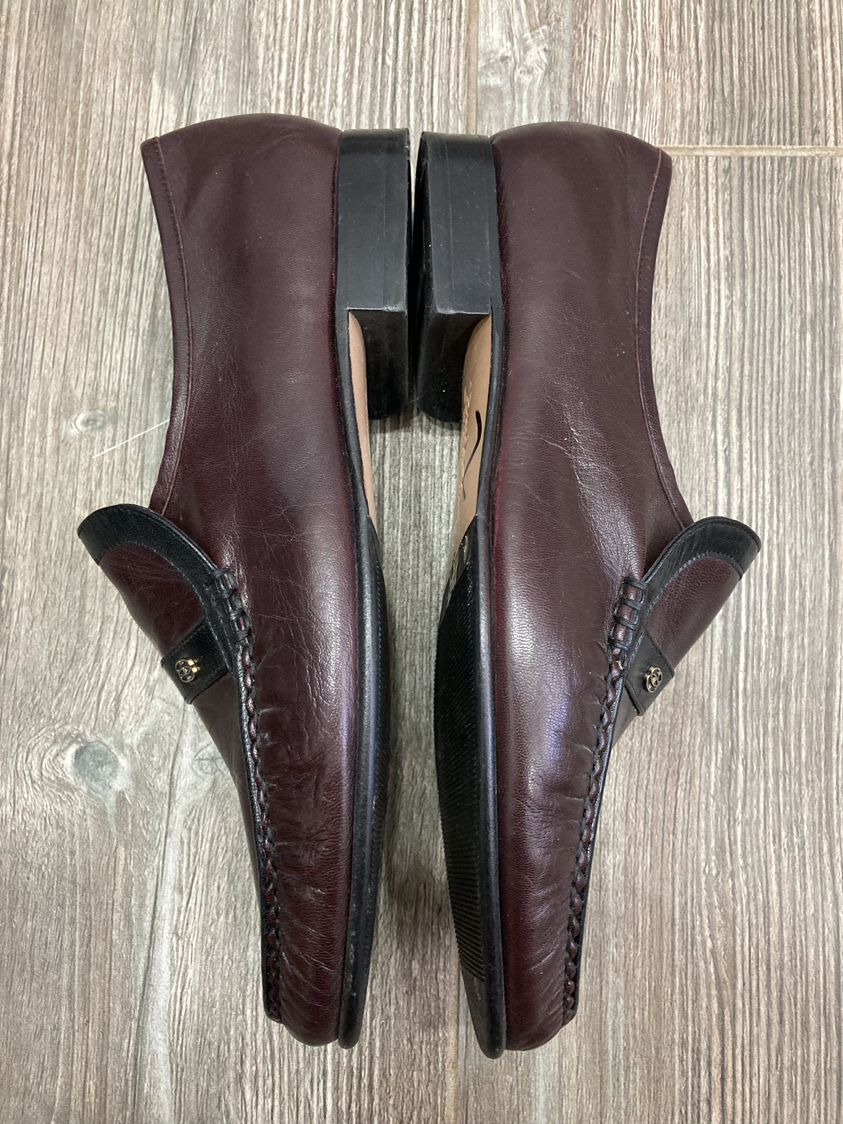 Barker Barker Jefferson Burgundy/Black Classic Moccasin Shoes Size US 9.5 / EU 42-43 - 7 Thumbnail