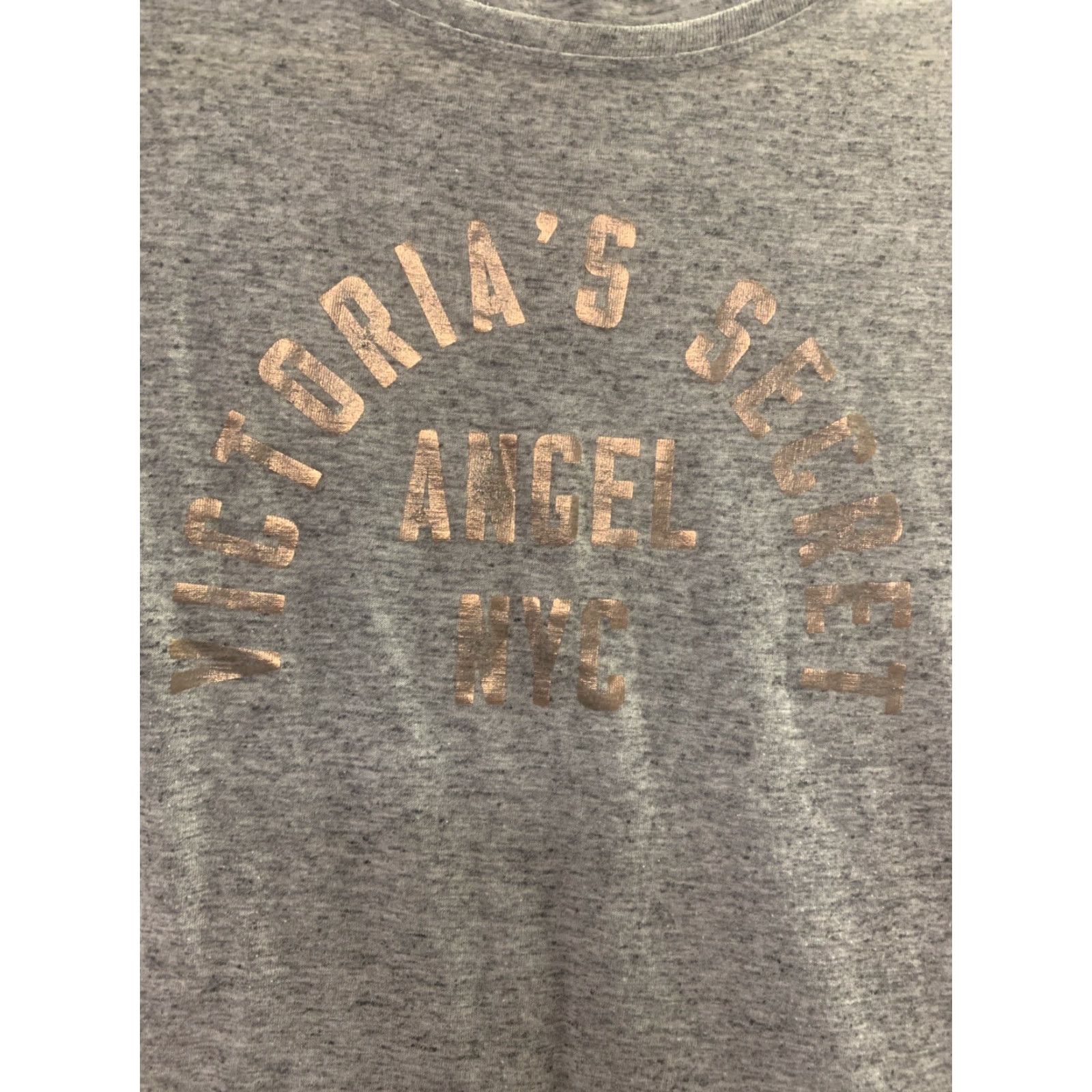 Victoria's Secret Victoria's Secret Women's Medium Crewneck Pullover Tshirt Heather Gray Thin T Shirt Size M / US 6-8 / IT 42-44 - 2 Thumbnail
