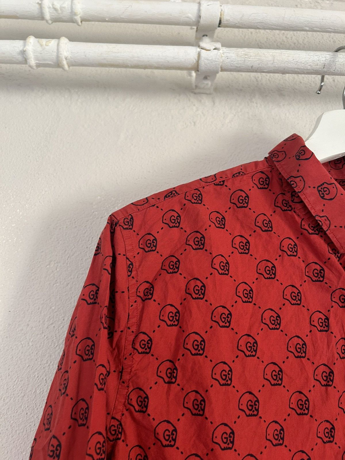 Gucci Gucci Ghost Skull Print Shirt Size US M / EU 48-50 / 2 - 8 Thumbnail