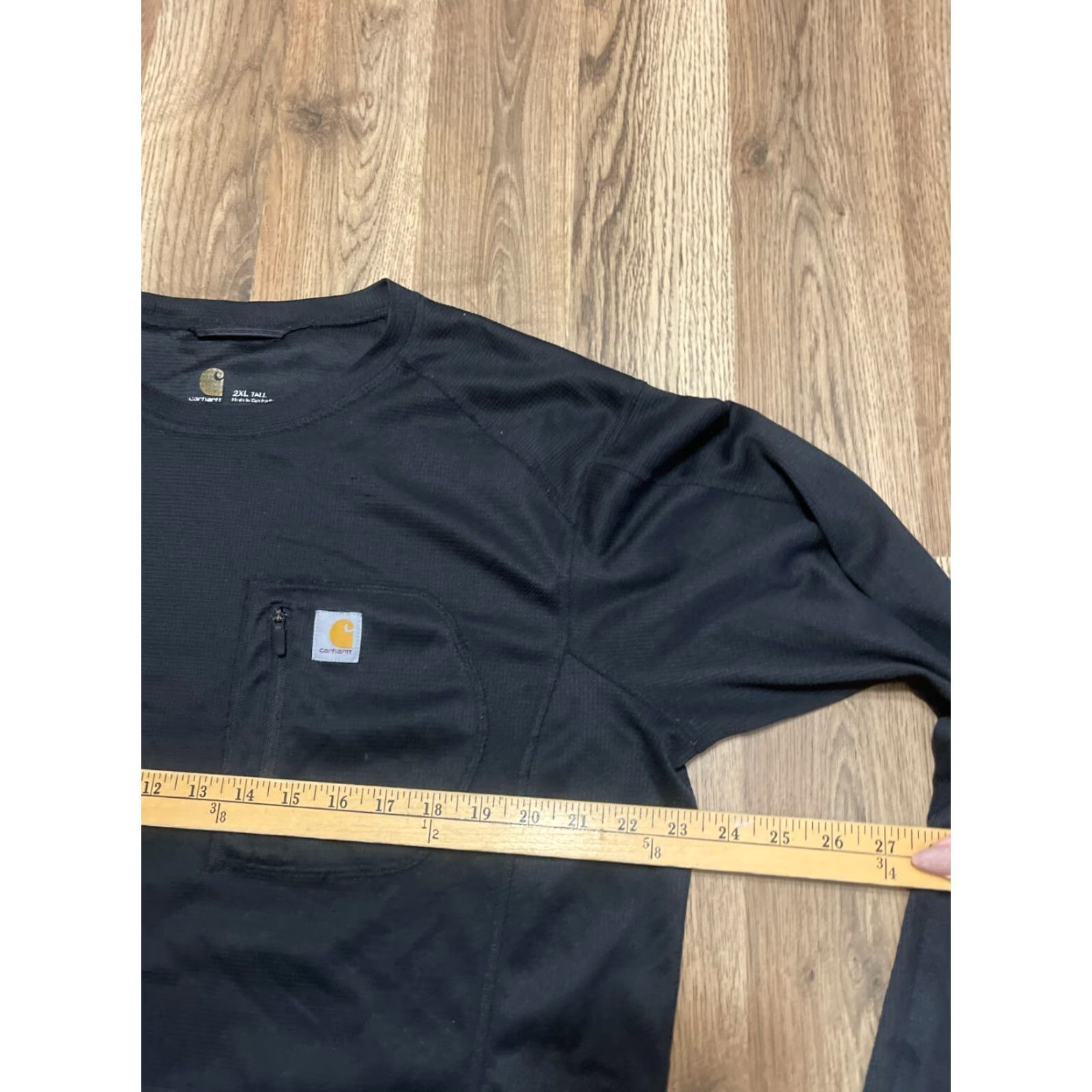 Carhartt Carhartt Shirt Men's Size 2XL Black Long Sleeve Zip Pocket Size XXL / US 16-18 / IT 52-54 - 5 Thumbnail