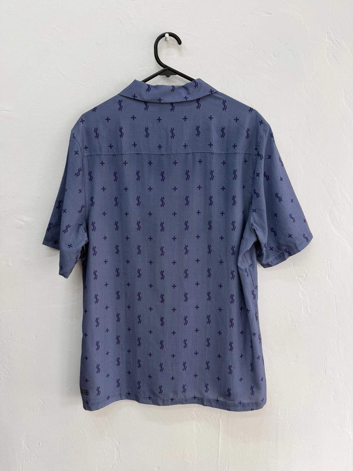 new ksubi medium m short sleeve resort shirt allstar blue 1