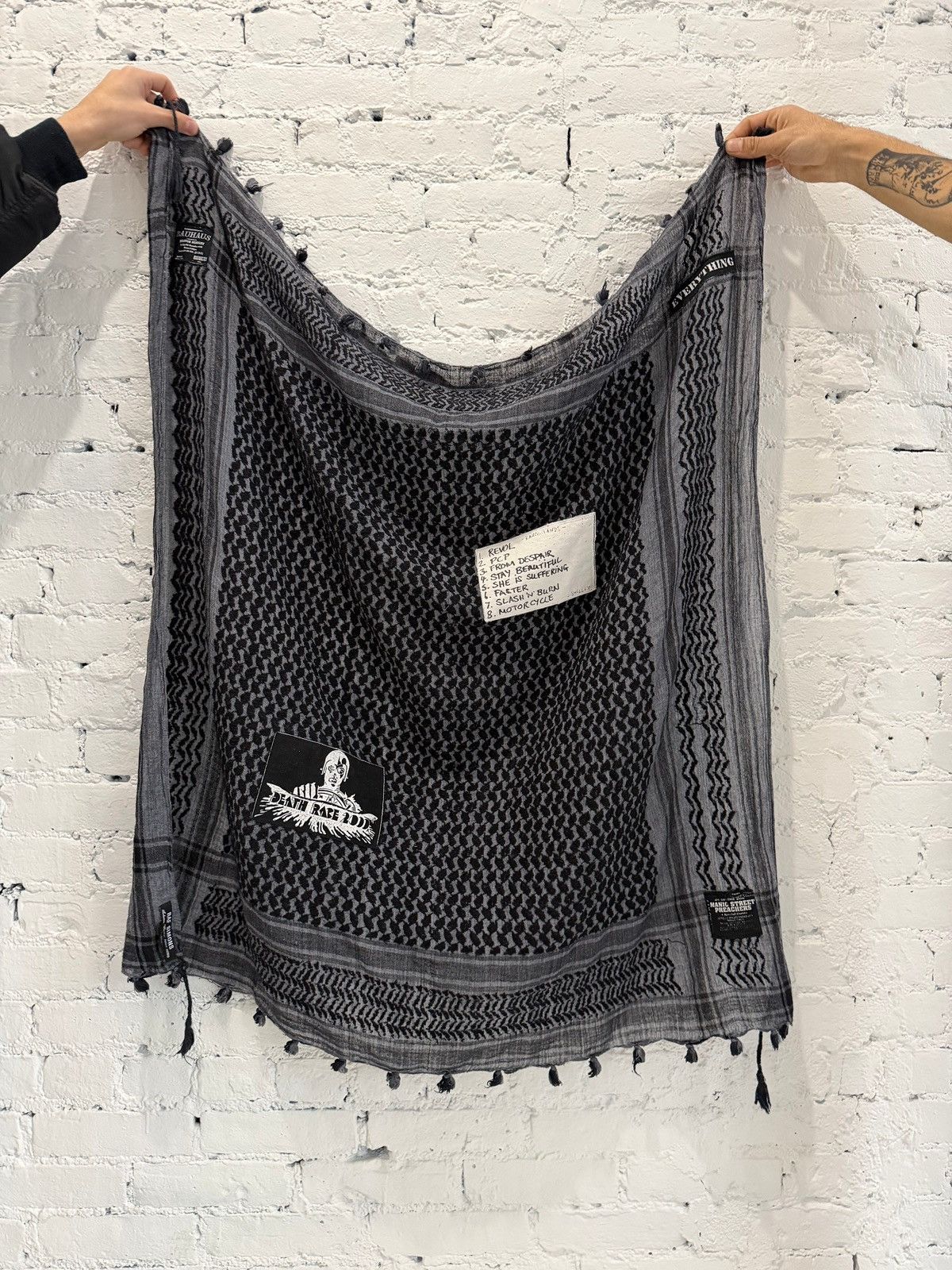 Raf Simons × Vintage Raf Simons 2001 - 2002 Riot Keffiyeh Shamagh