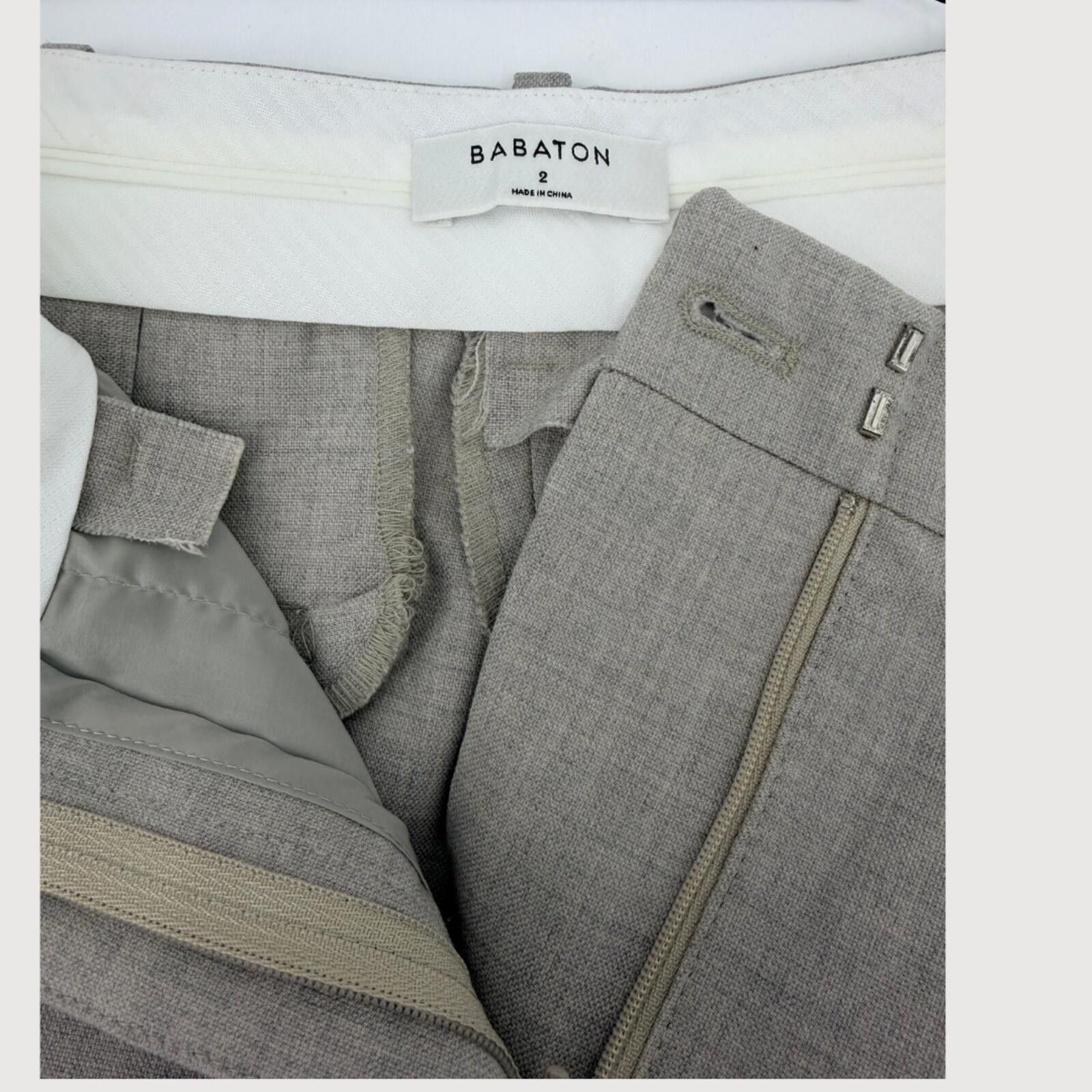 Other Aritzia Babaton Agency Cropped Wool Pant Taupe Size 2 Size 26" / US 2 / IT 38 - 4 Thumbnail