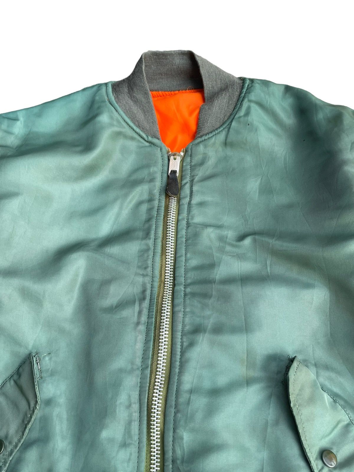 Alpha Industries Vintage 1975 Alpha MA-10 USAF Bomber Jacket Size US L / EU 52-54 / 3 - 3 Thumbnail
