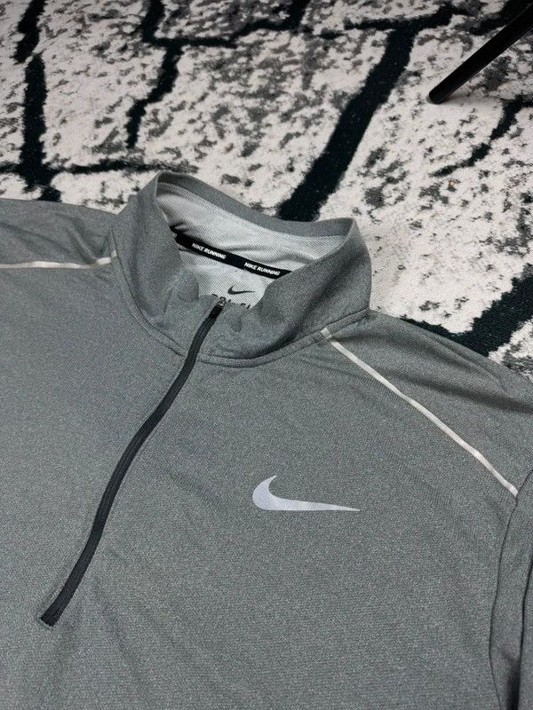 Nike Nike Dri Fit Halfzip Running Sweatshirt Gray XXL Size US XXL / EU 58 / 5 - 3 Thumbnail