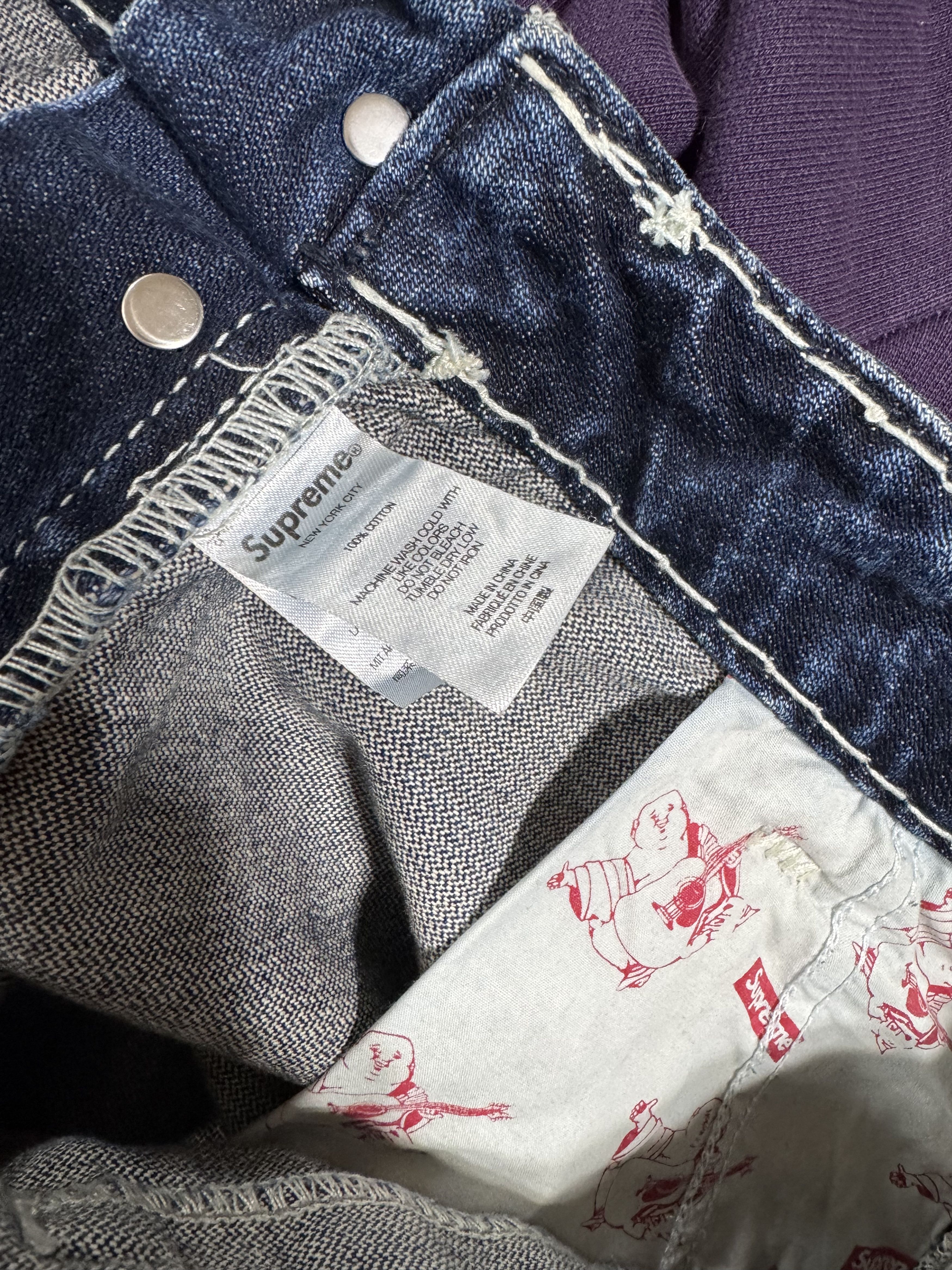 Supreme Supreme True Religion Denim Cargo Pants Jeans Size US 36 / EU 52 - 9 Thumbnail