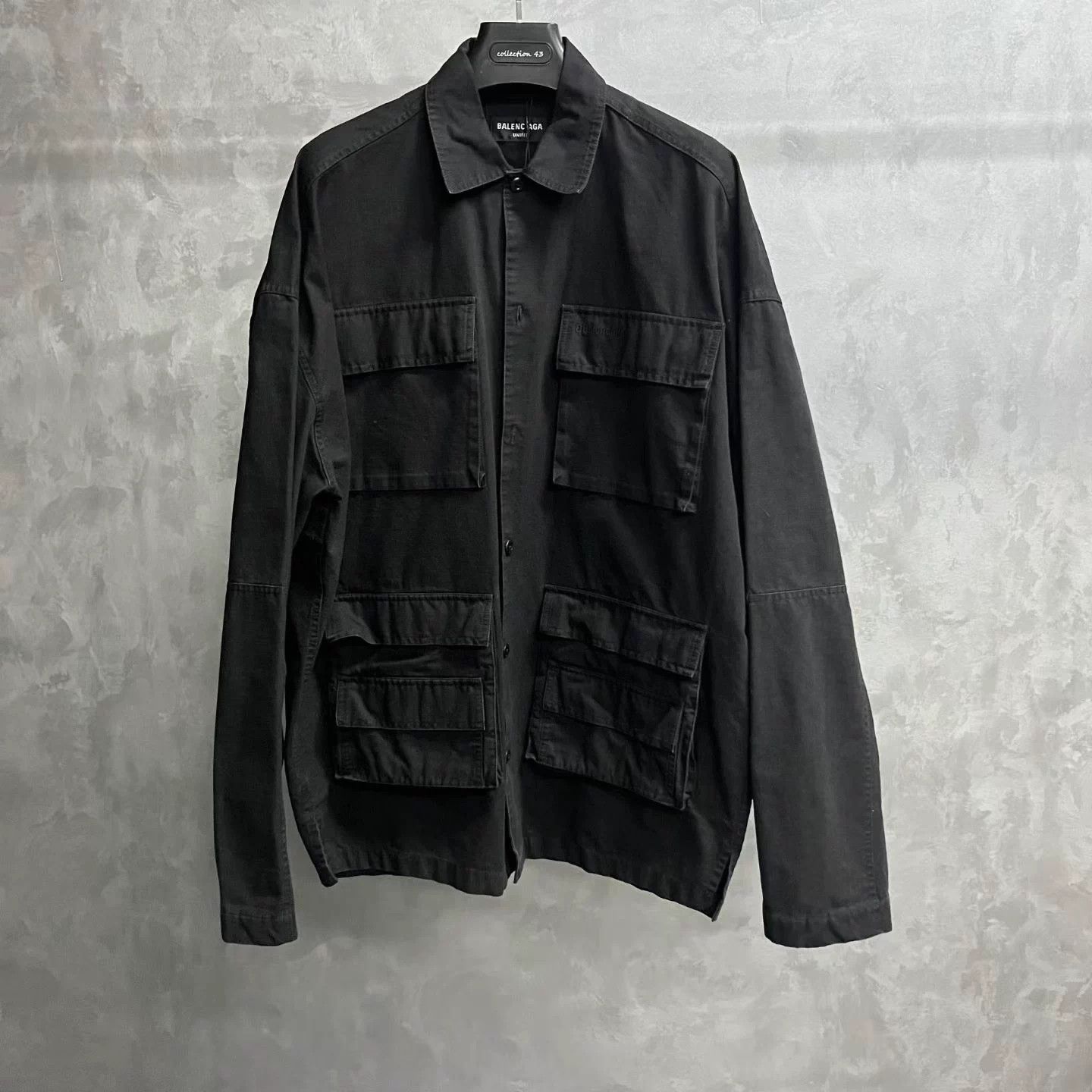 Balenciaga Balenciaga Black Oversized Button-Up Shirt - Size 37 Size US XXS / EU 40 - 1 Thumbnail