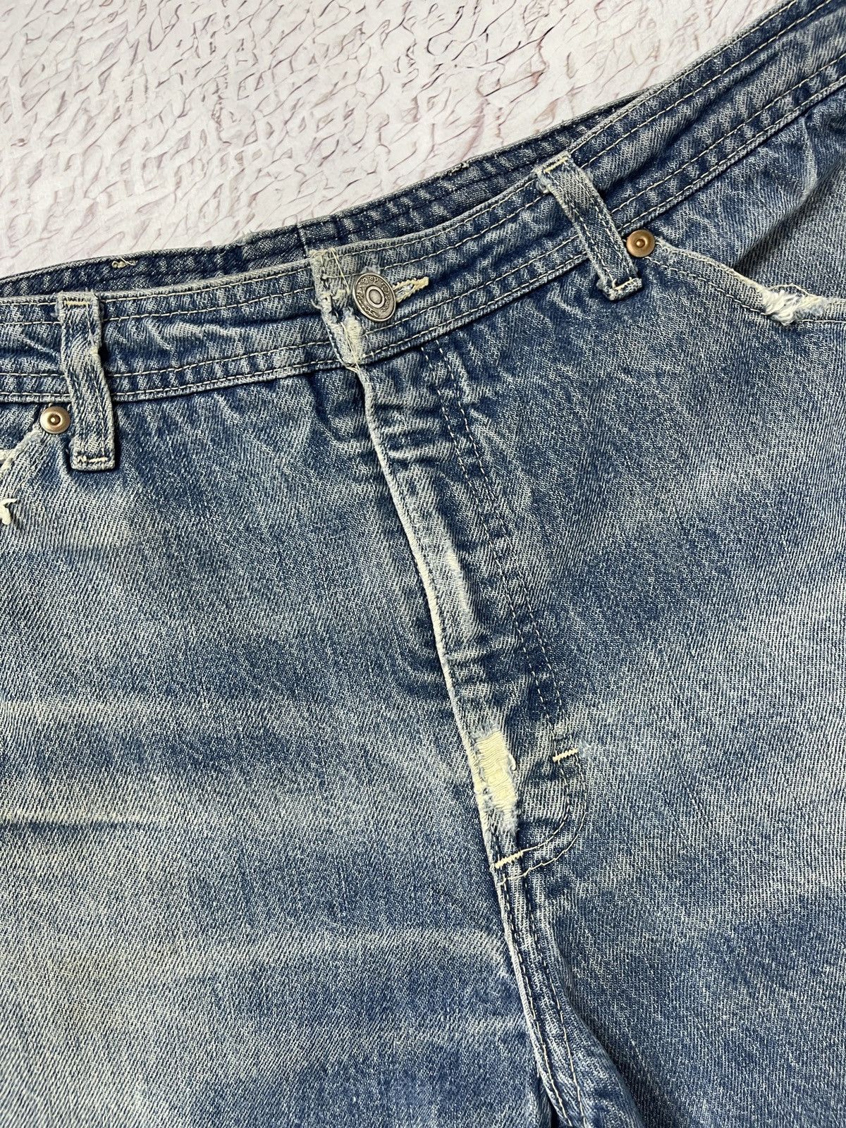 Oscar De La Renta Oscar de la Renta vintage distressed cropped denim jeans Size US 36 / EU 52 - 12 Thumbnail