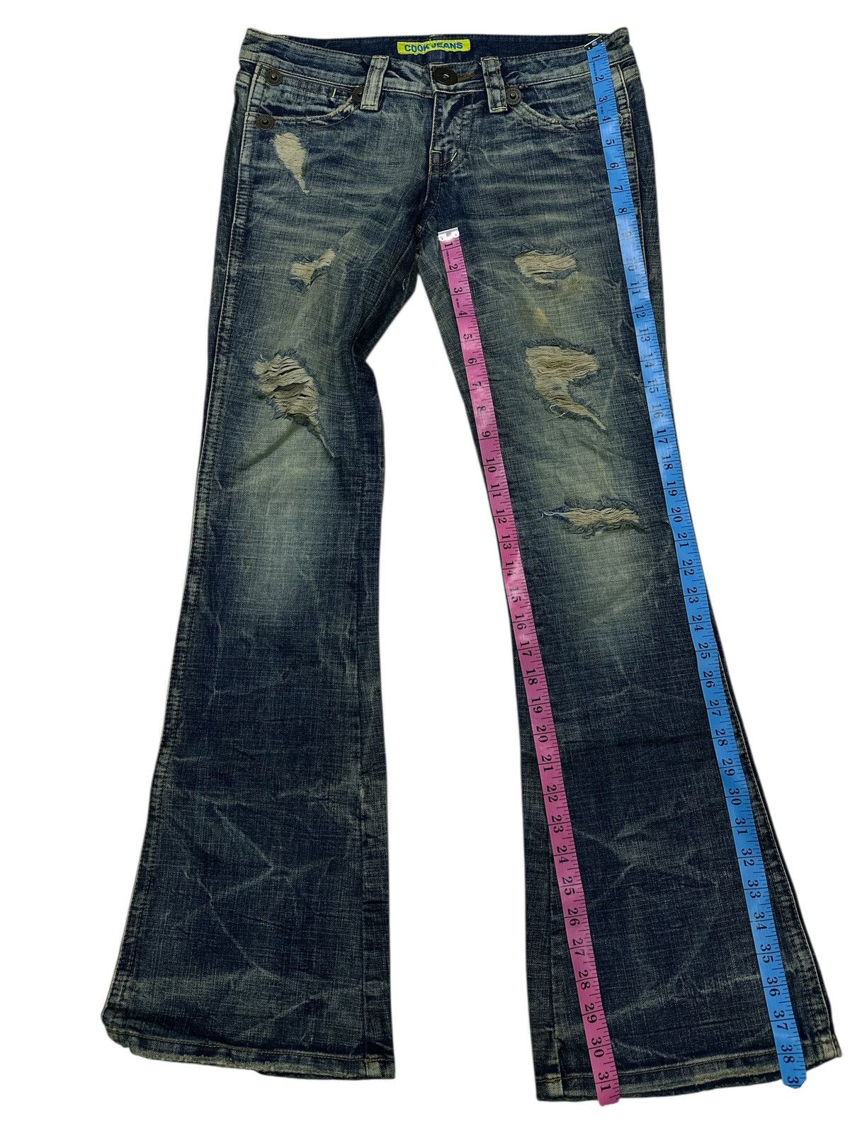 Kapital Distress Unbrand Bootcut Flare Denim . Size US 32 / EU 48 - 8 Thumbnail
