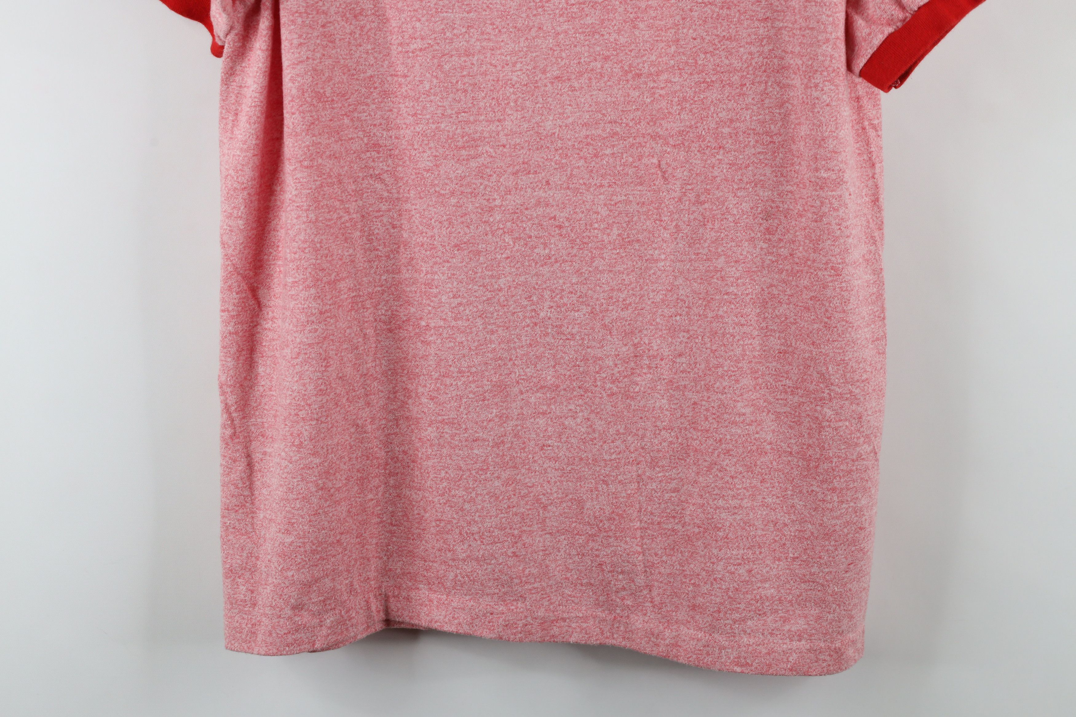 Vintage Vintage 70s Toledo Herald Newspaper Ringer T-Shirt Red USA Size US XL / EU 56 / 4 - 9 Thumbnail