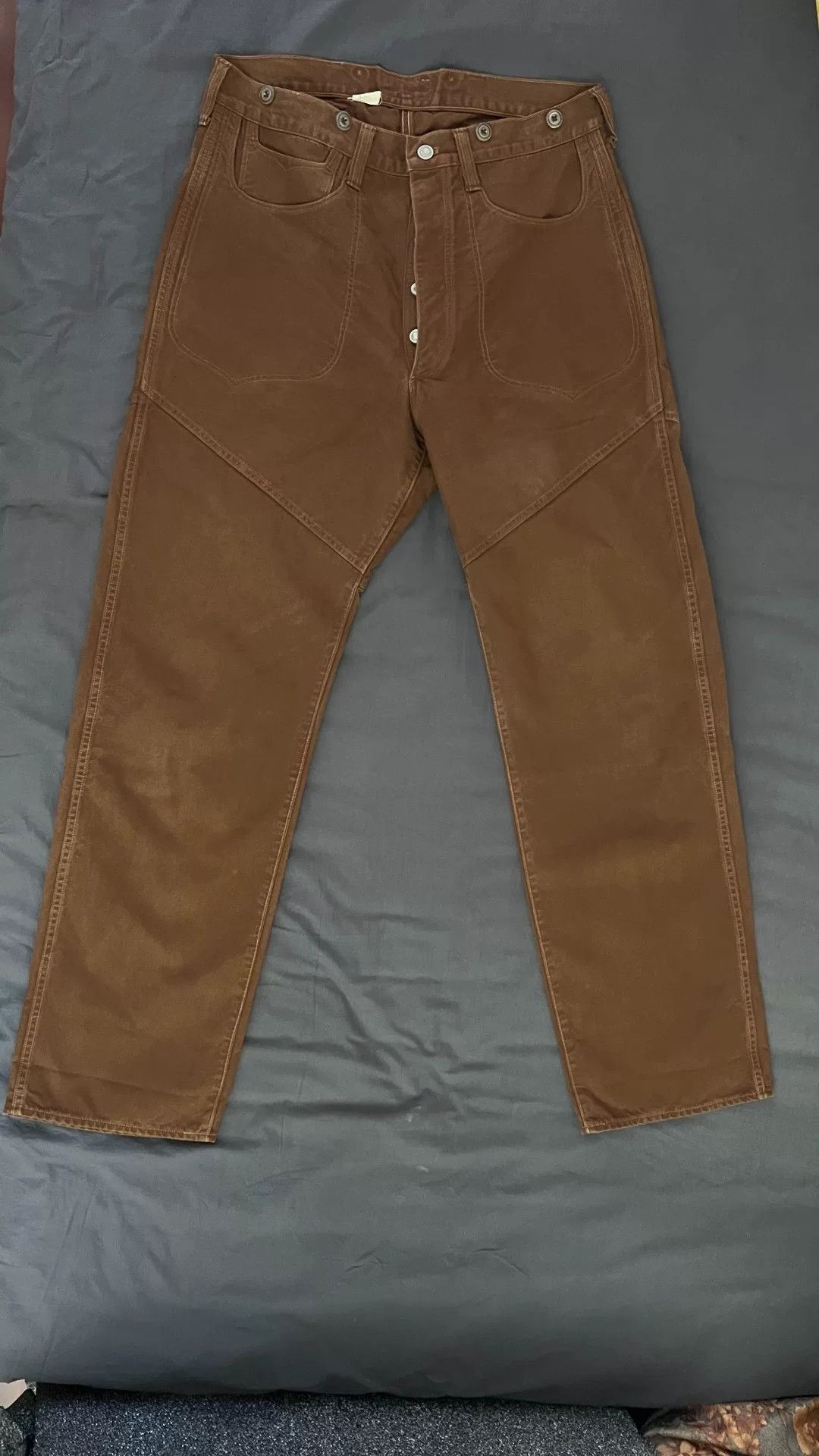 Freewheelers Freewheelers Brown Work Pants Size 34 Size US 34 / EU 50 - 1 Thumbnail