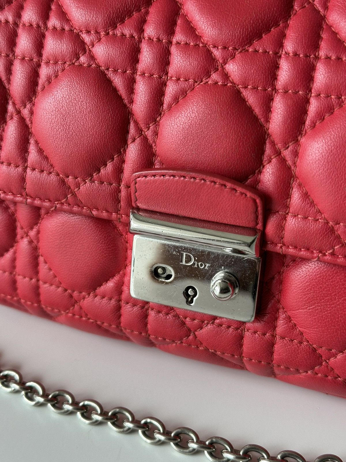 Christian Dior Monsieur DIOR Cannage Miss Dior Promenade Hot Pink Crossbody Bag Size ONE SIZE - 11 Thumbnail