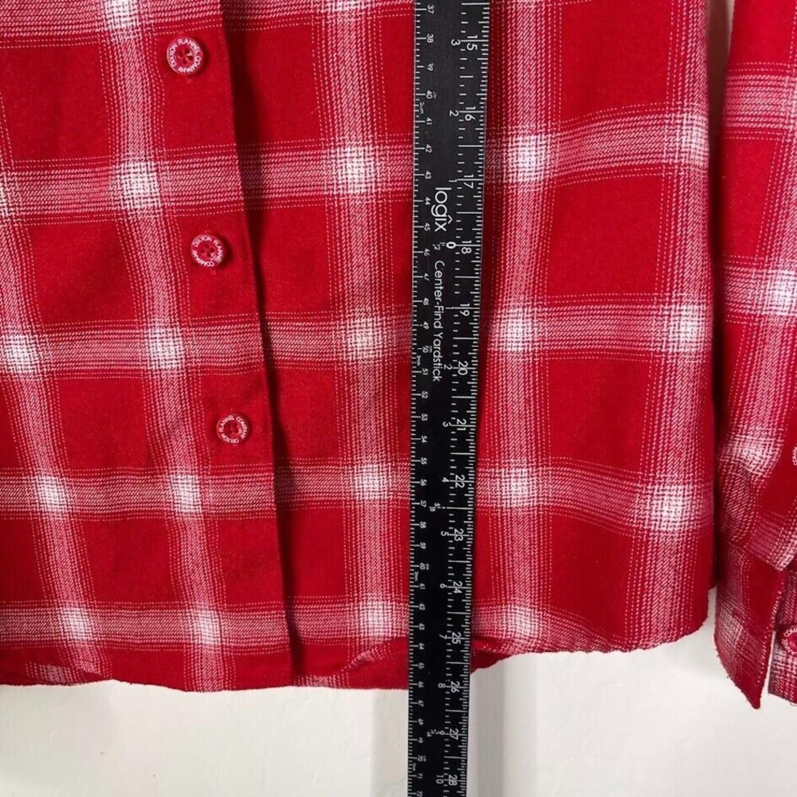Dixxon DIXXON Red and White Plaid Button-Down Shirt Size M / US 6-8 / IT 42-44 - 7 Thumbnail