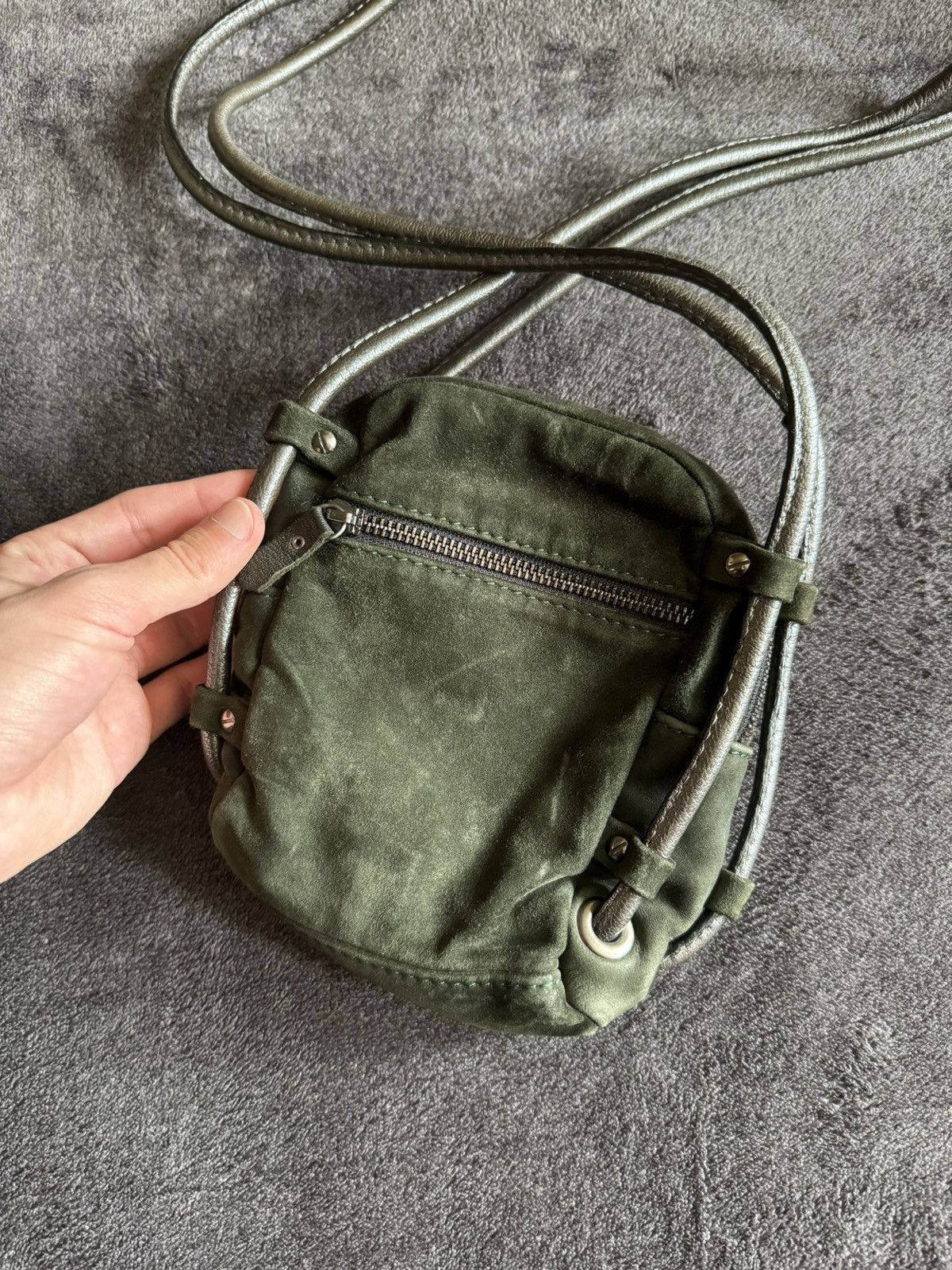 Japanese Brand Vintage massanger suede Japanese brand Avant Garde Size ONE SIZE - 3 Thumbnail