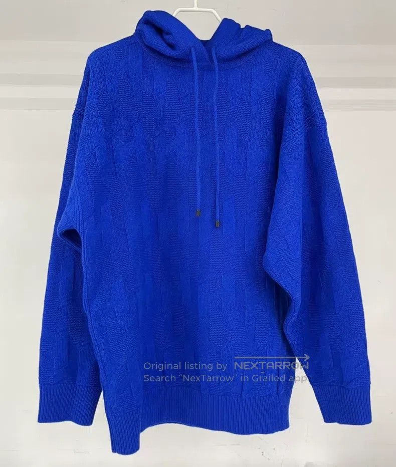 Hermes Hermes Hooded Sweater, Pure Wool, Klein Blue Size XS / US 0-2 / IT 36-38 - 1 Thumbnail